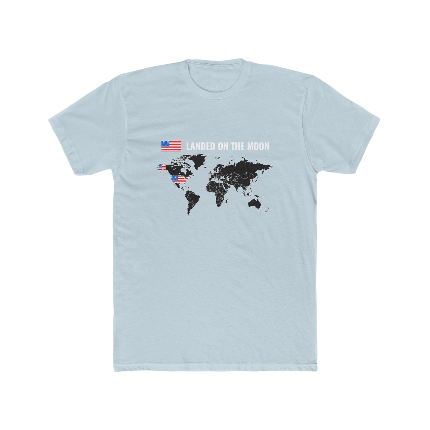 Landed On the Moon - Men's Cotton Crew Tee