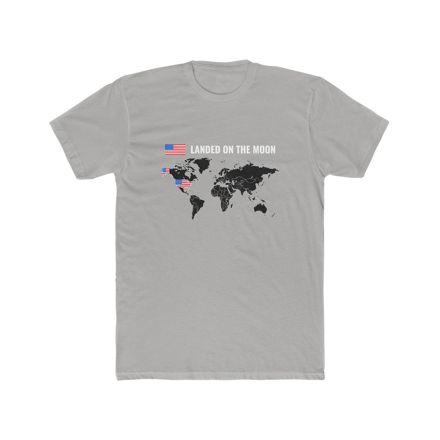 Landed On the Moon - Men's Cotton Crew Tee