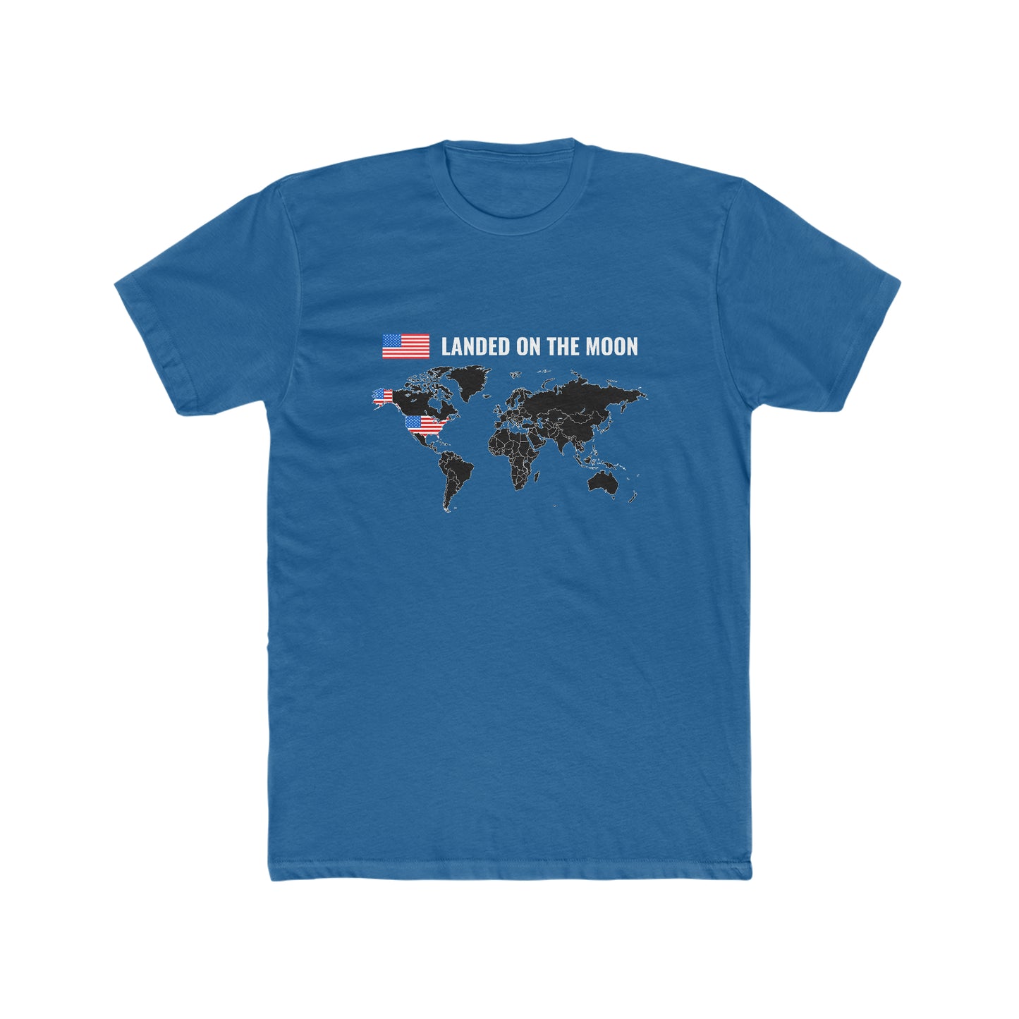 Landed On the Moon - Men's Cotton Crew Tee