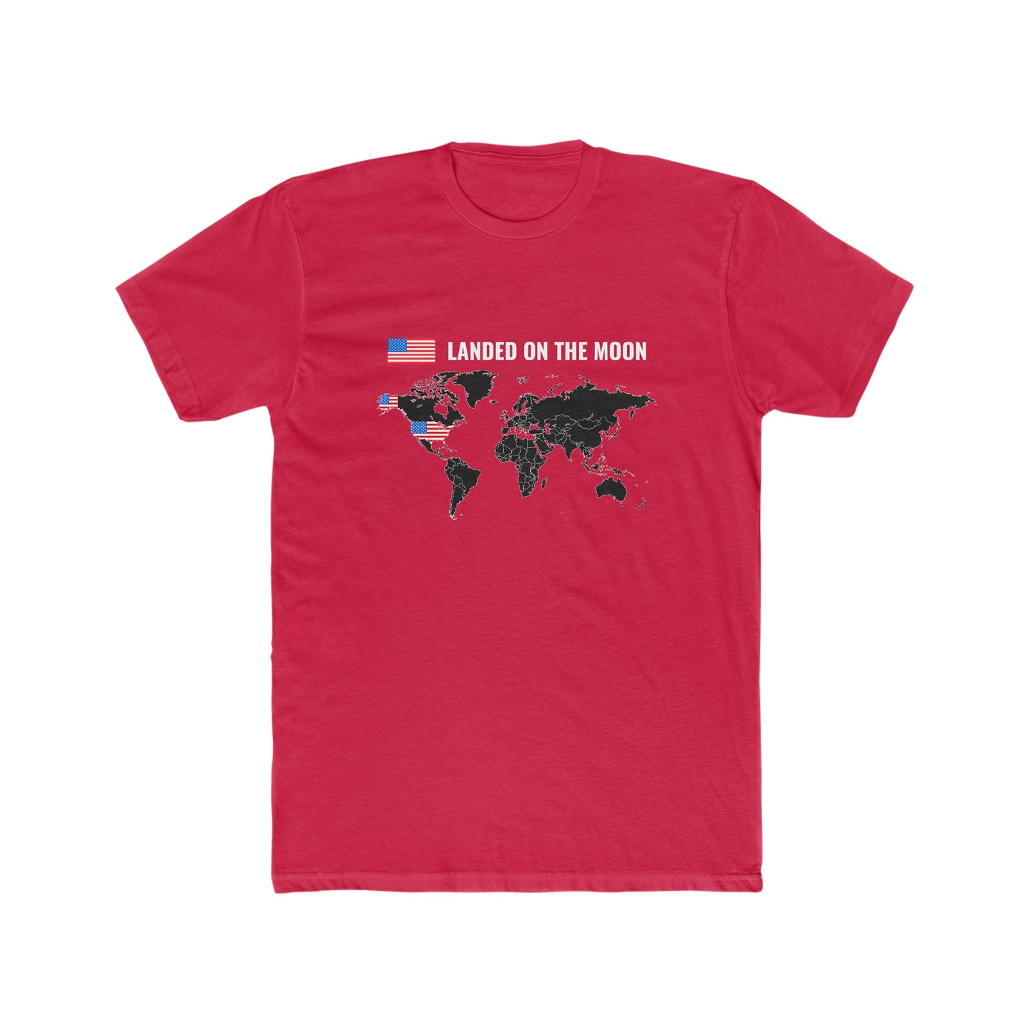 Landed On the Moon - Men's Cotton Crew Tee