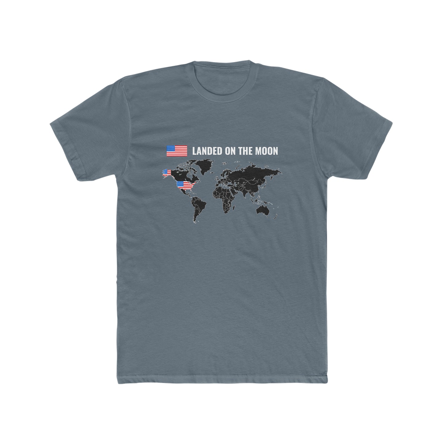 Landed On the Moon - Men's Cotton Crew Tee