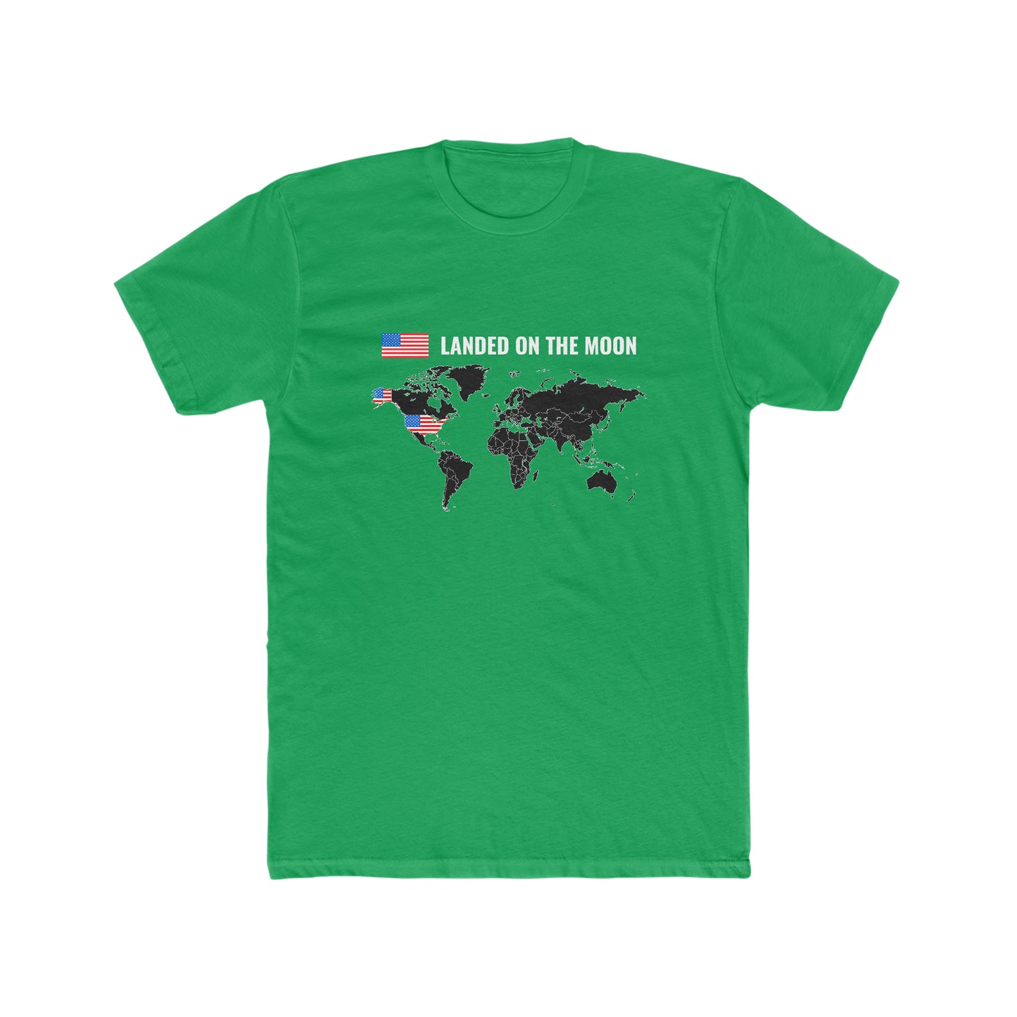 Landed On the Moon - Men's Cotton Crew Tee