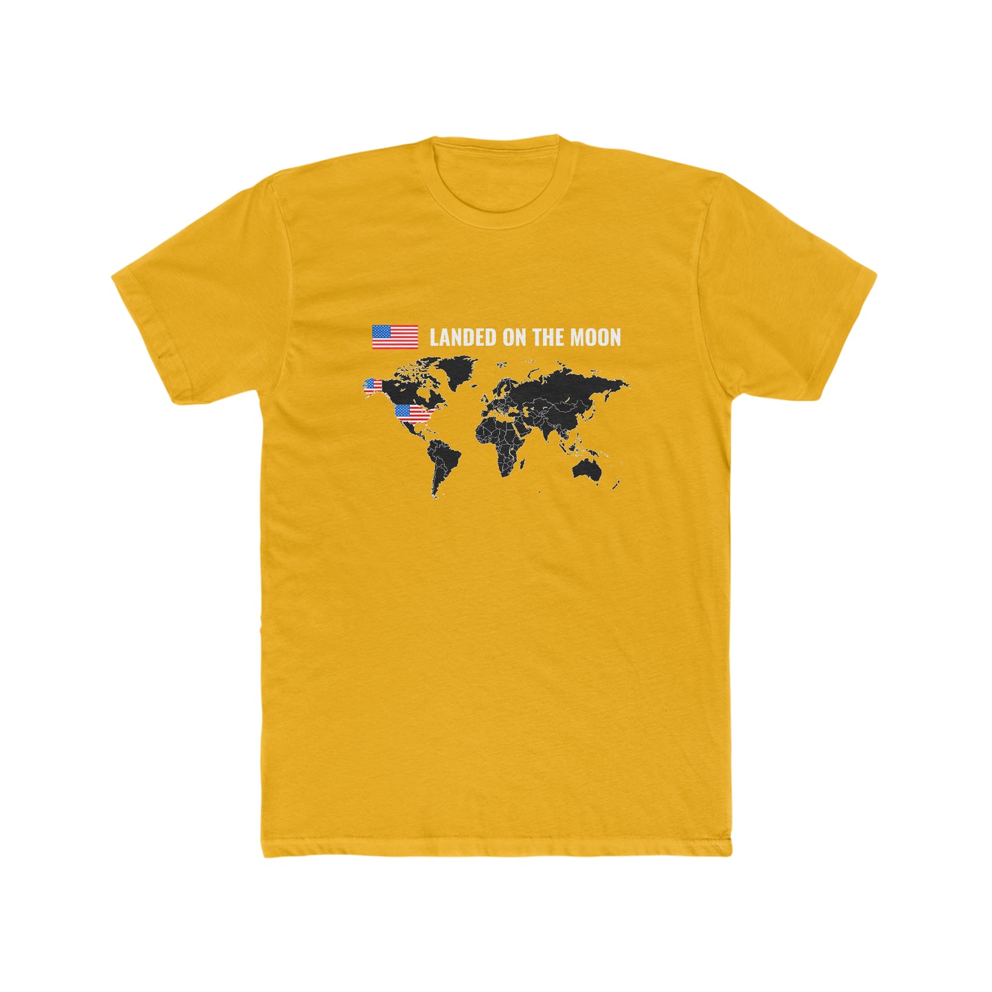 Landed On the Moon - Men's Cotton Crew Tee