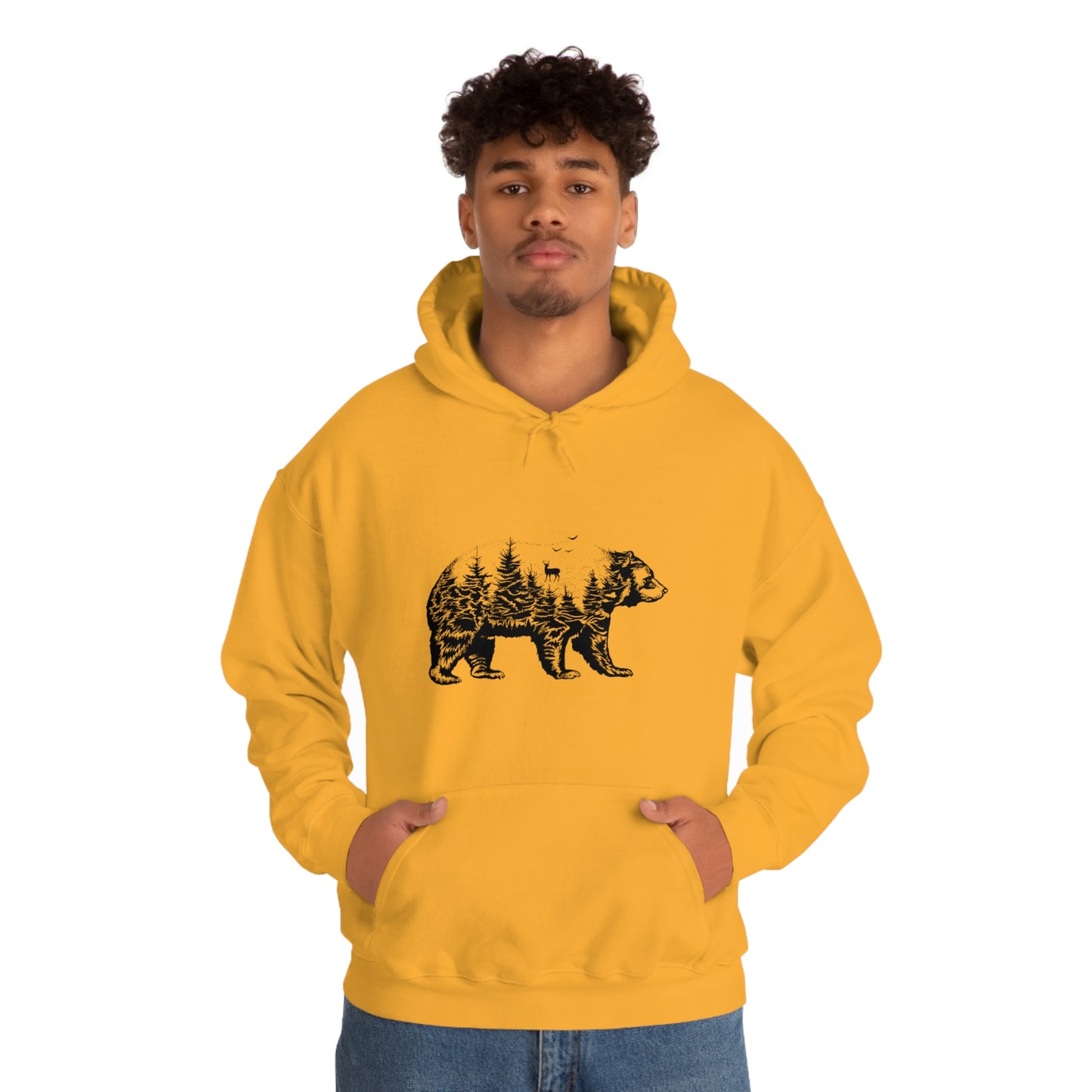 Bear Graphic - Unisex Hooded Sweatshirt