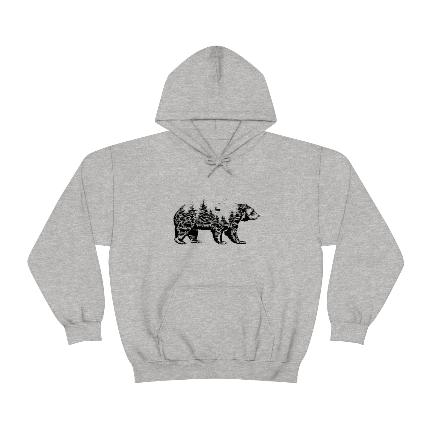 Bear Graphic - Unisex Hooded Sweatshirt