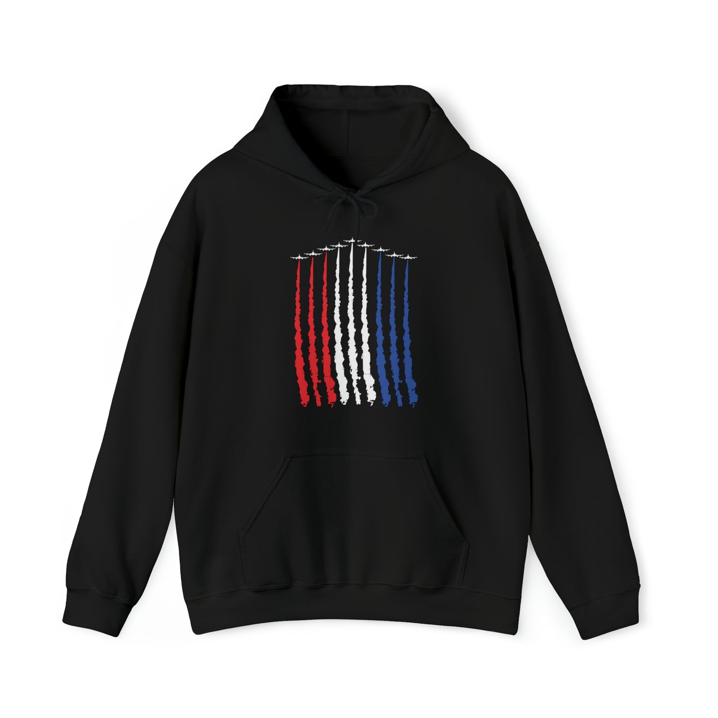 Air Force USA Flag Fly Over - Unisex Hooded Sweatshirt