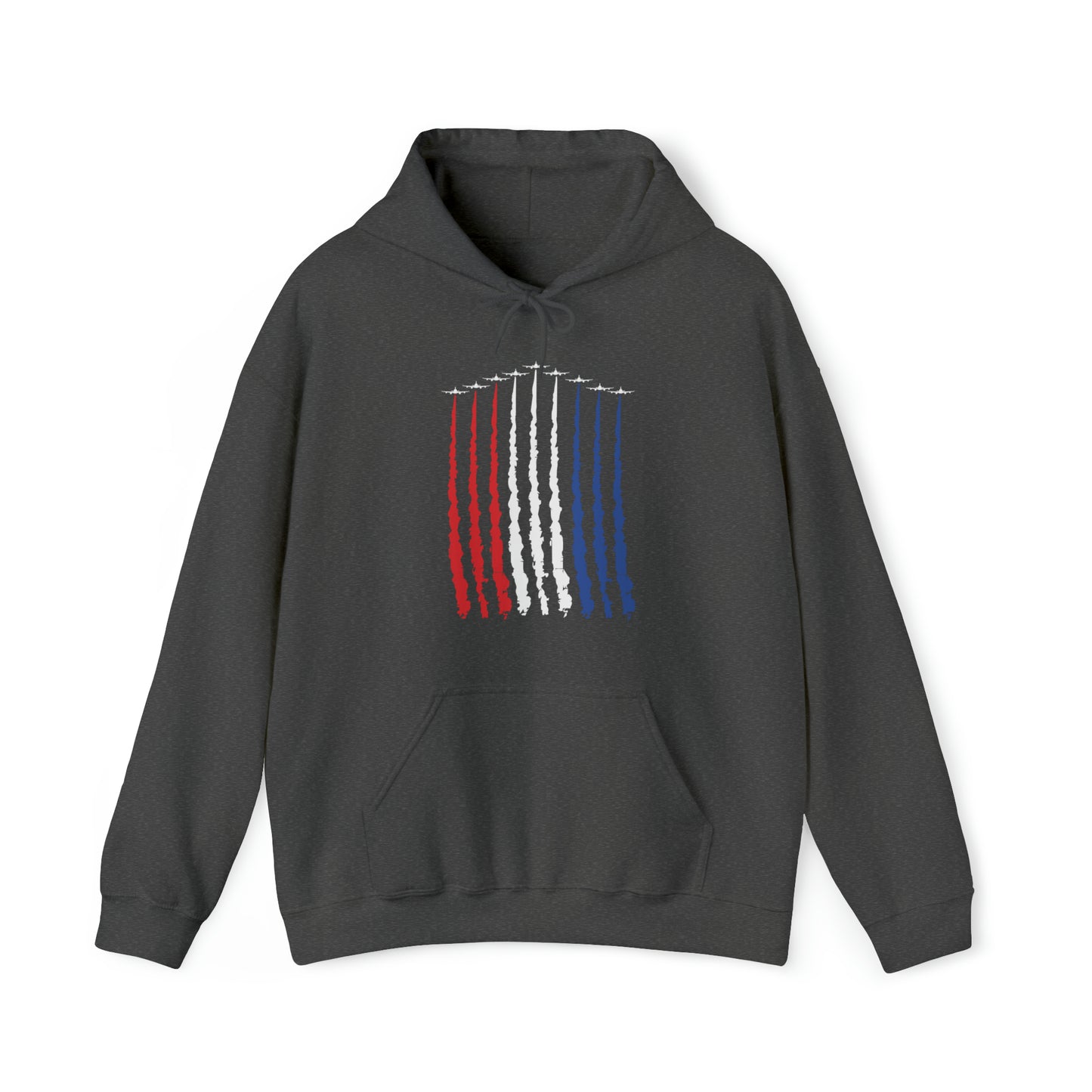 Air Force USA Flag Fly Over - Unisex Hooded Sweatshirt