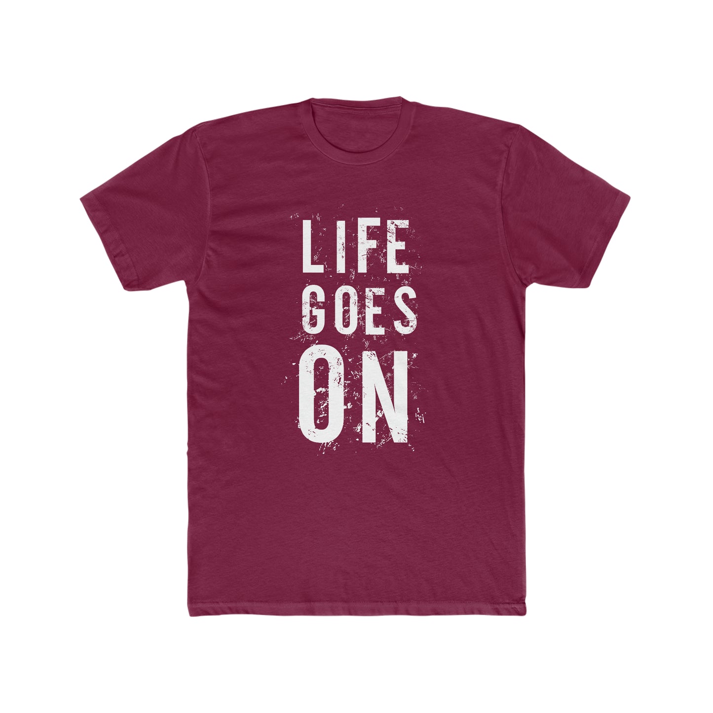 Life Goes On - Men's Cotton Crew Tee