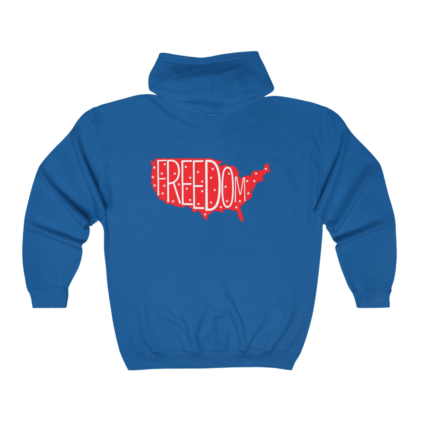 Freedom - Unisex Full Zip Hooded Sweatshirt