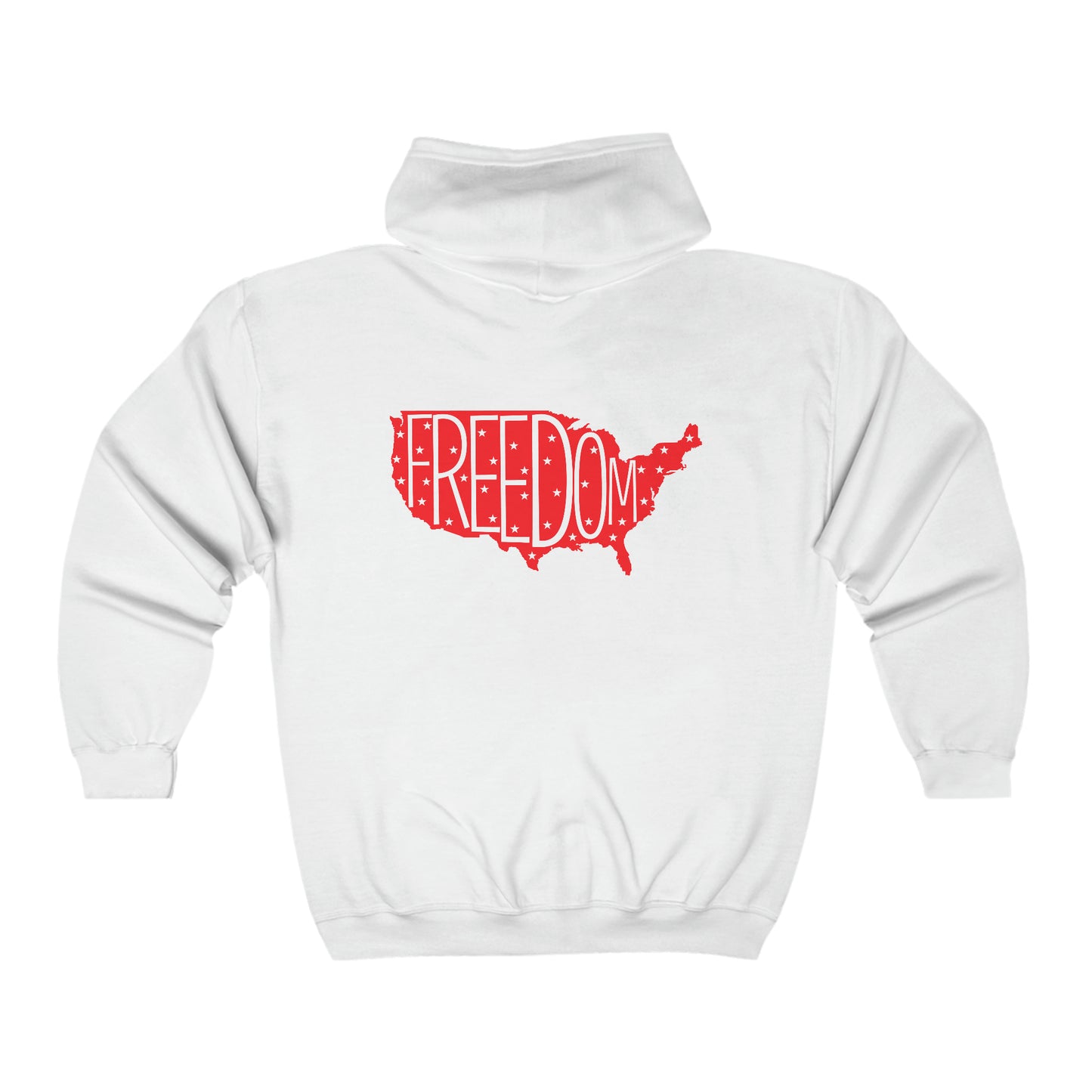 Freedom - Unisex Full Zip Hooded Sweatshirt