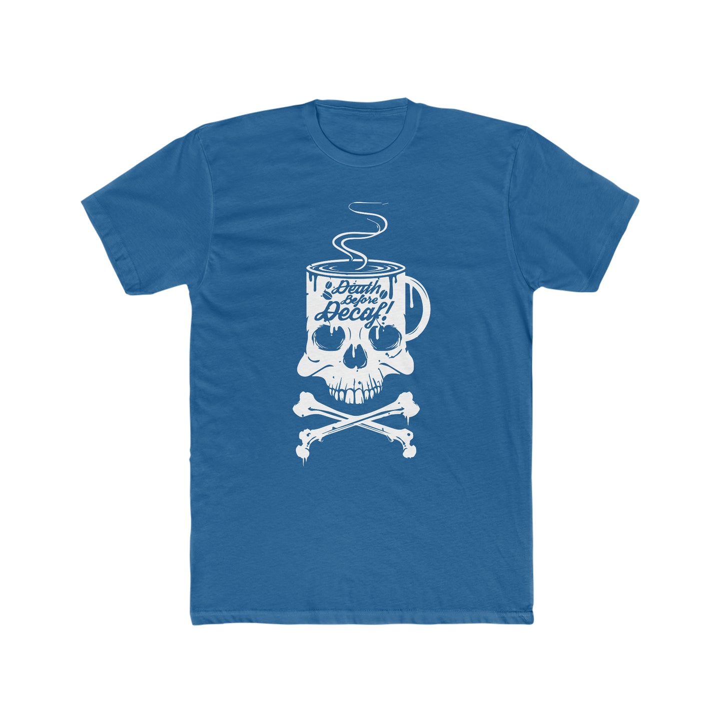 Death Before Decaf - Men's Cotton Crew Tee