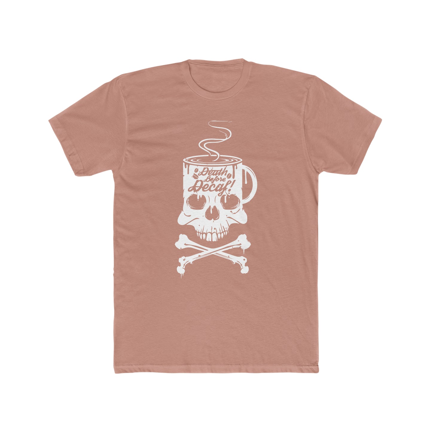 Death Before Decaf - Men's Cotton Crew Tee