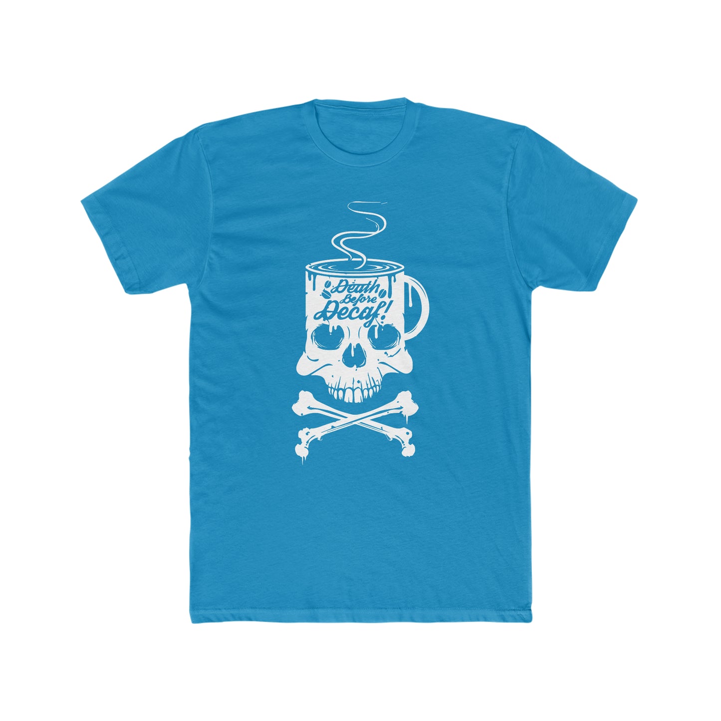 Death Before Decaf - Men's Cotton Crew Tee