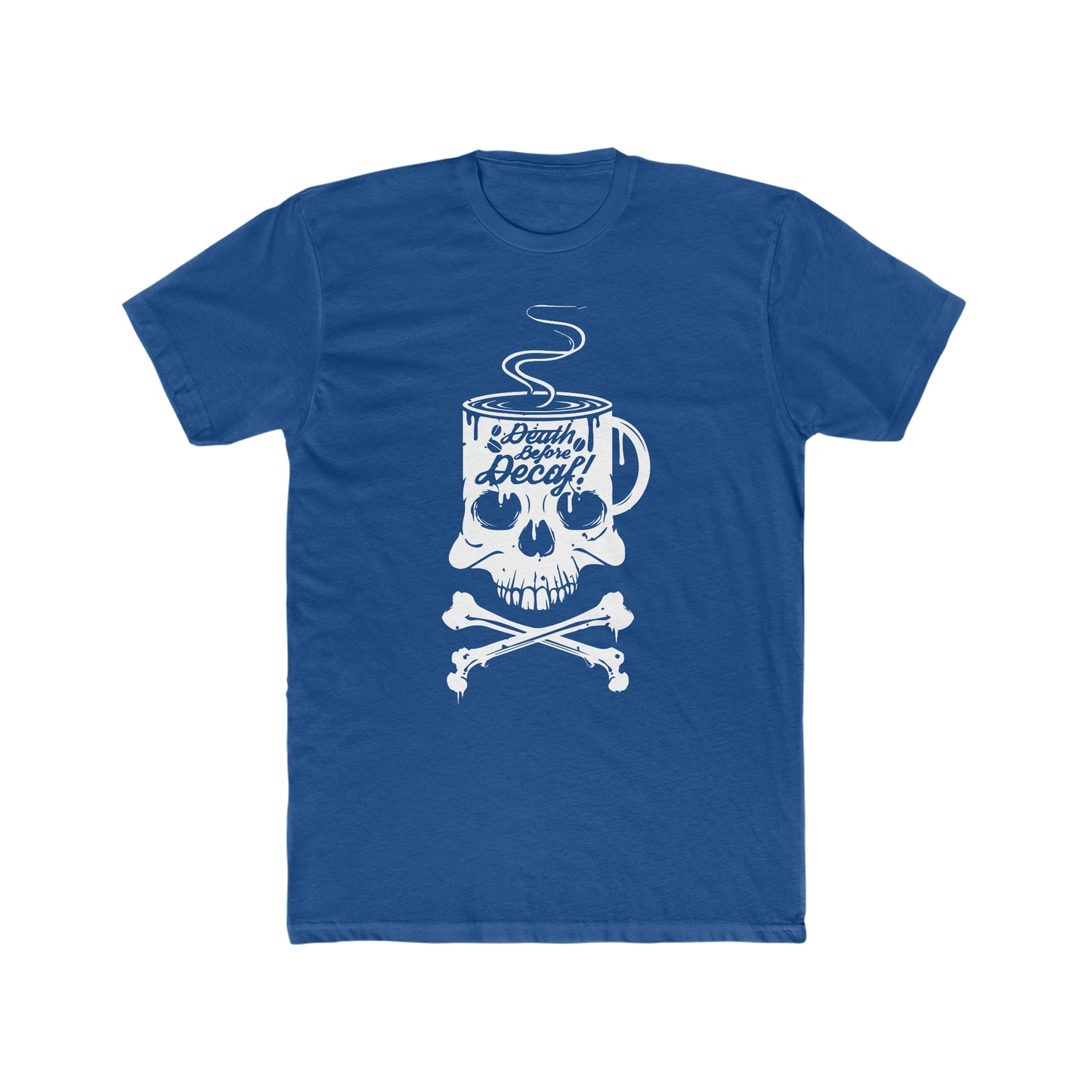 Death Before Decaf - Men's Cotton Crew Tee