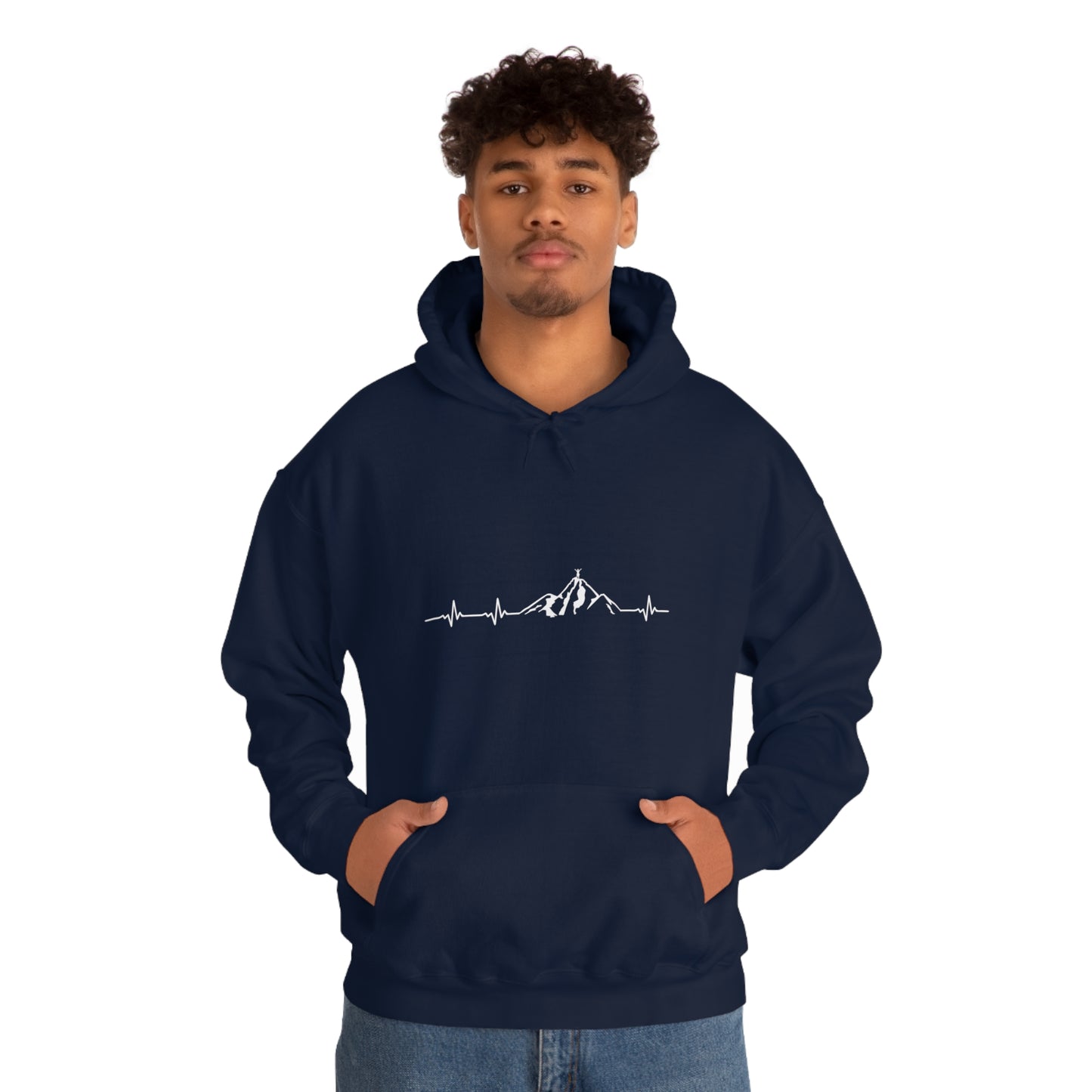Mountain Heartbeat - Unisex Hooded Sweatshirt