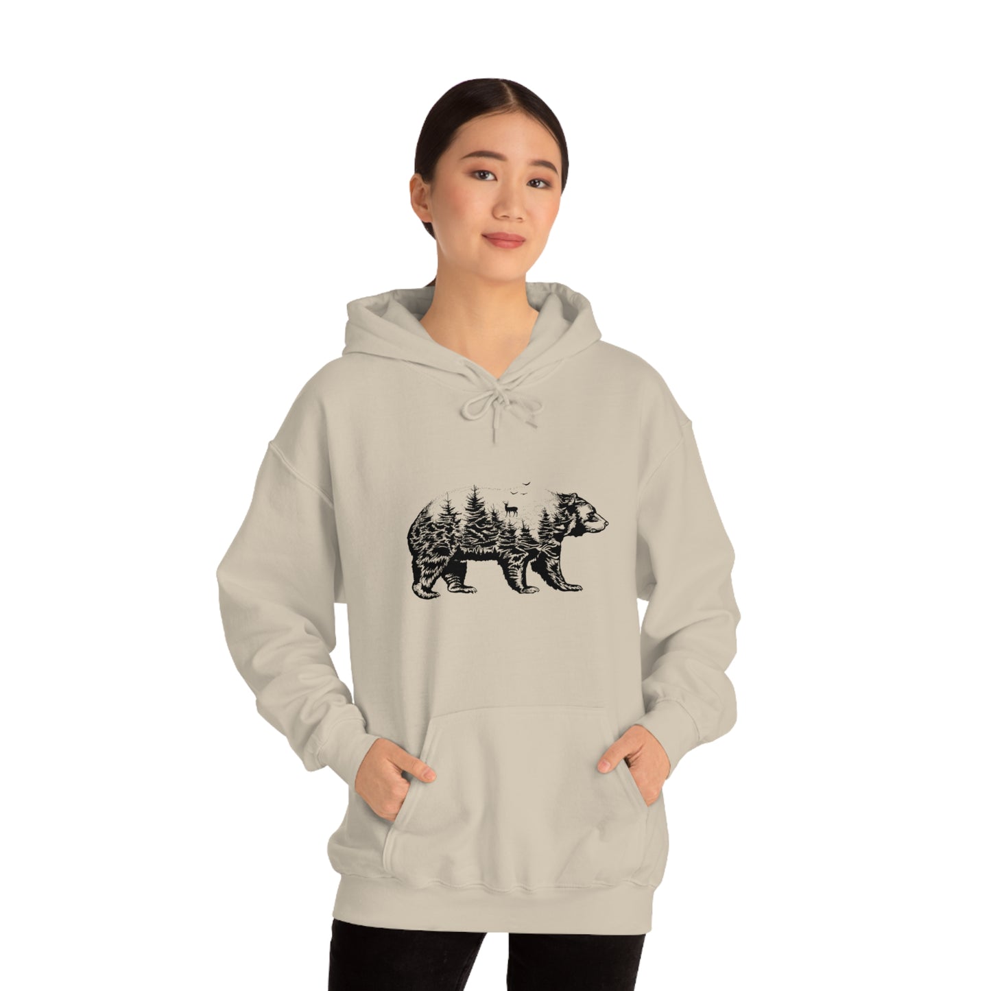 Bear Graphic - Unisex Hooded Sweatshirt