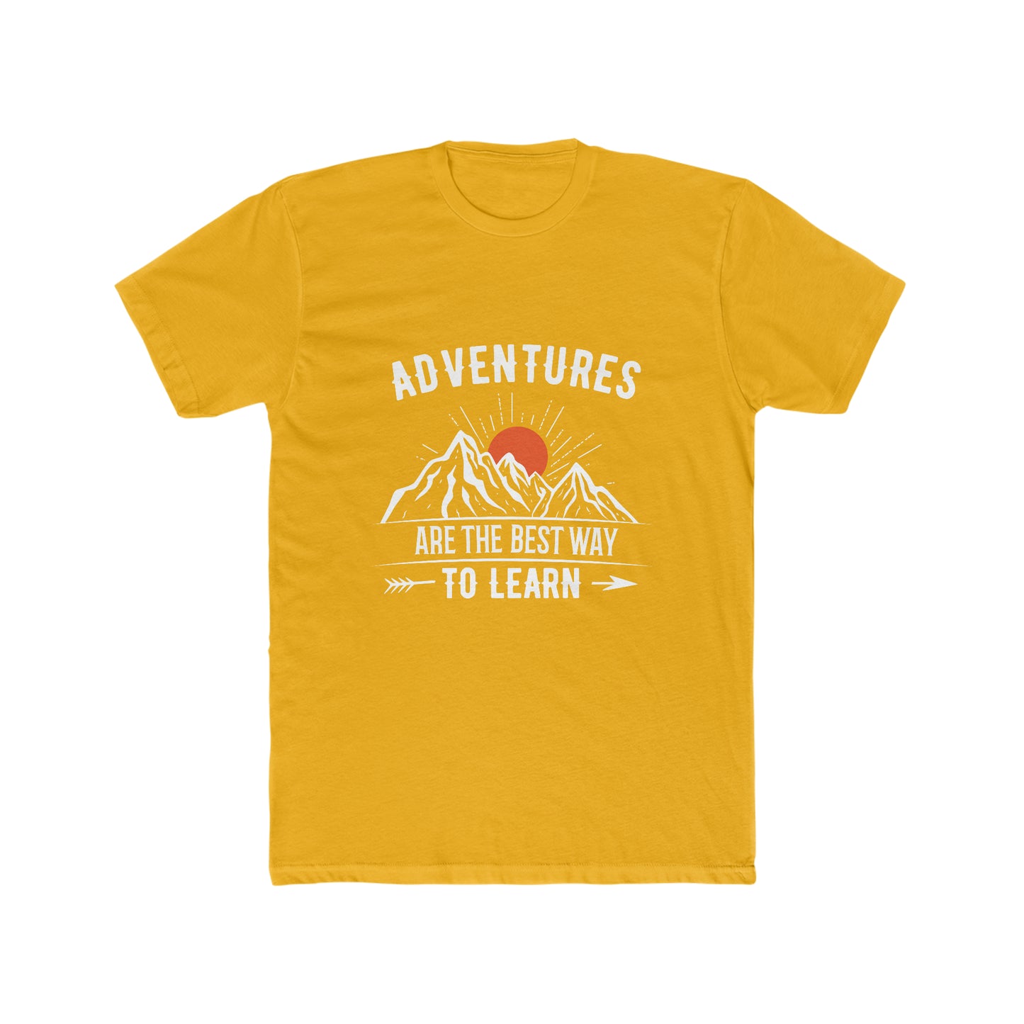 Adventures Are The Best Way To Learn - Men's Cotton Crew Tee