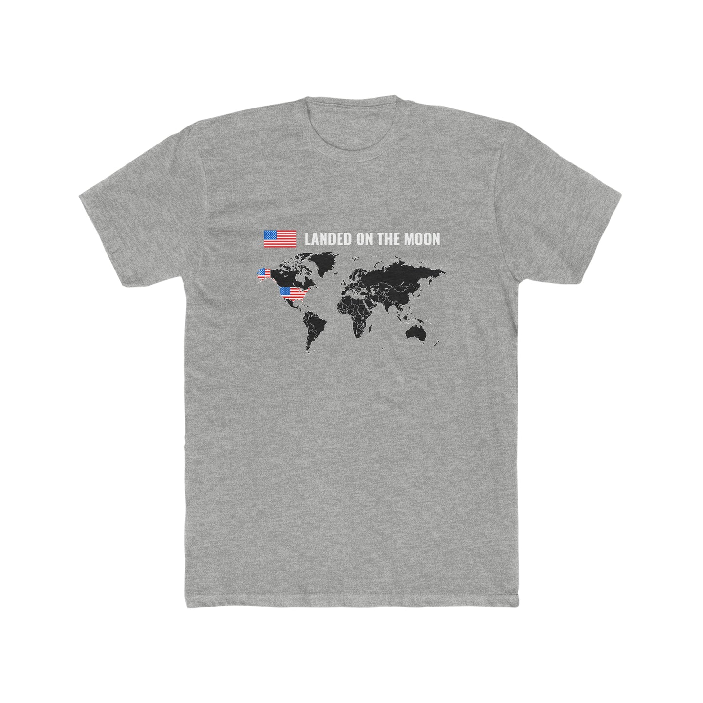 Landed On the Moon - Men's Cotton Crew Tee