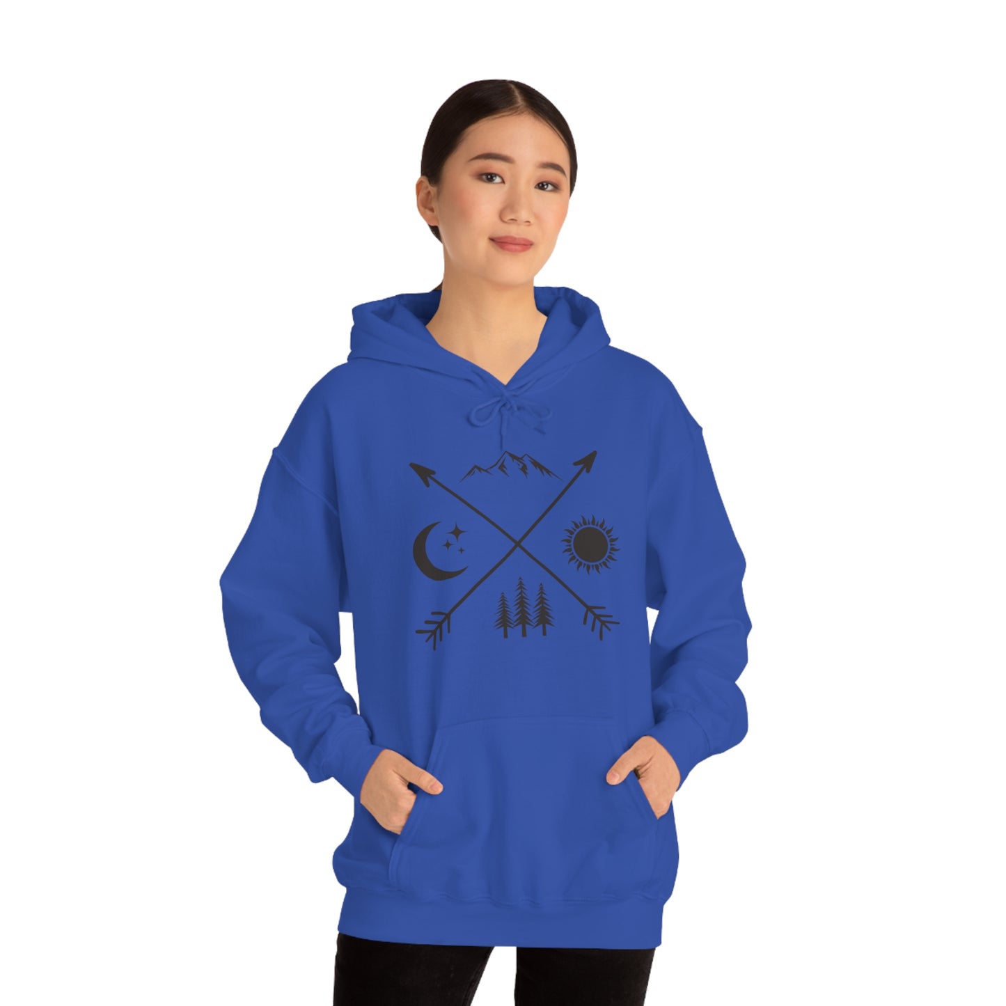 Outdoor Symbol - Unisex Hooded Sweatshirt