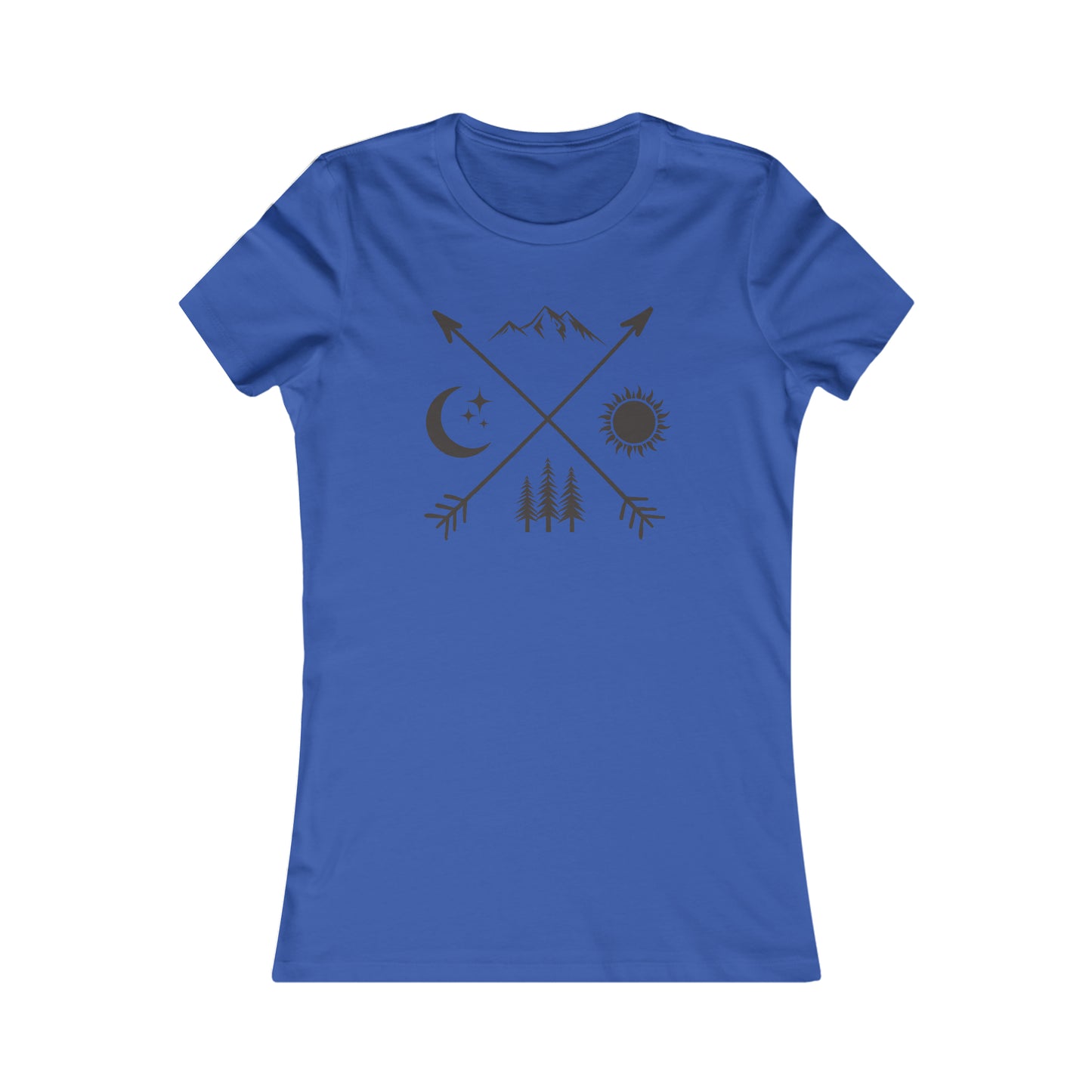 Crossing Arrows - Moon/Sun - Mountains/Forest - Women's Tee