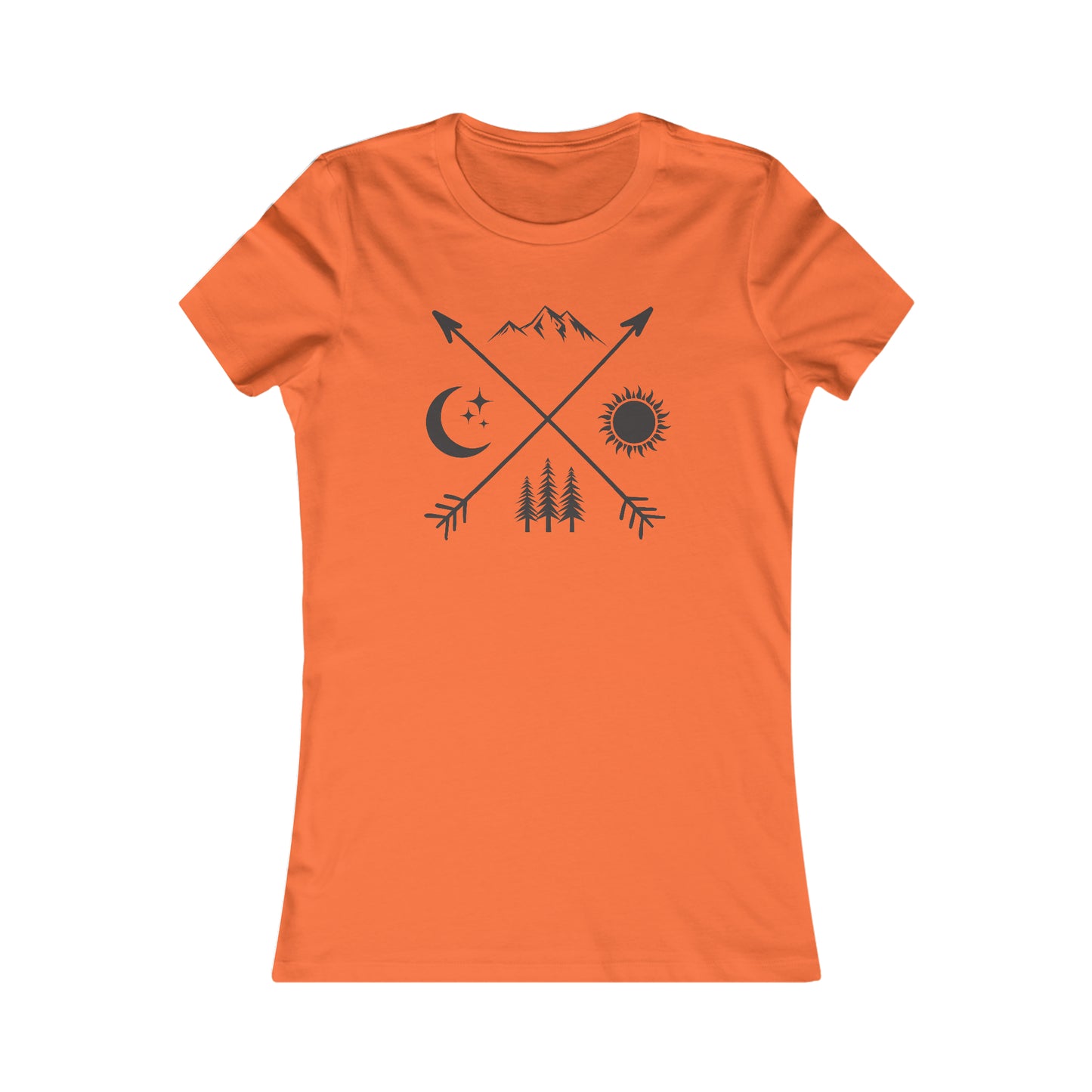 Crossing Arrows - Moon/Sun - Mountains/Forest - Women's Tee