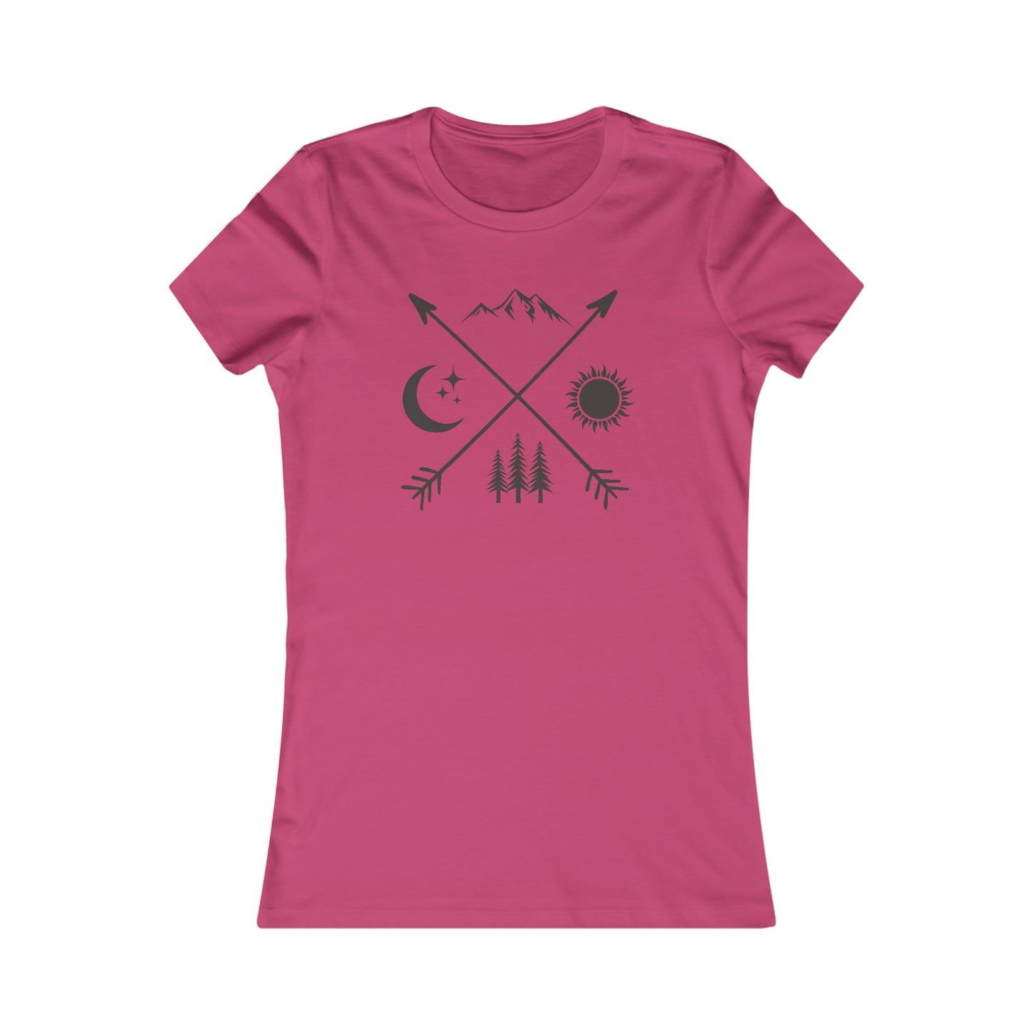 Crossing Arrows - Moon/Sun - Mountains/Forest - Women's Tee