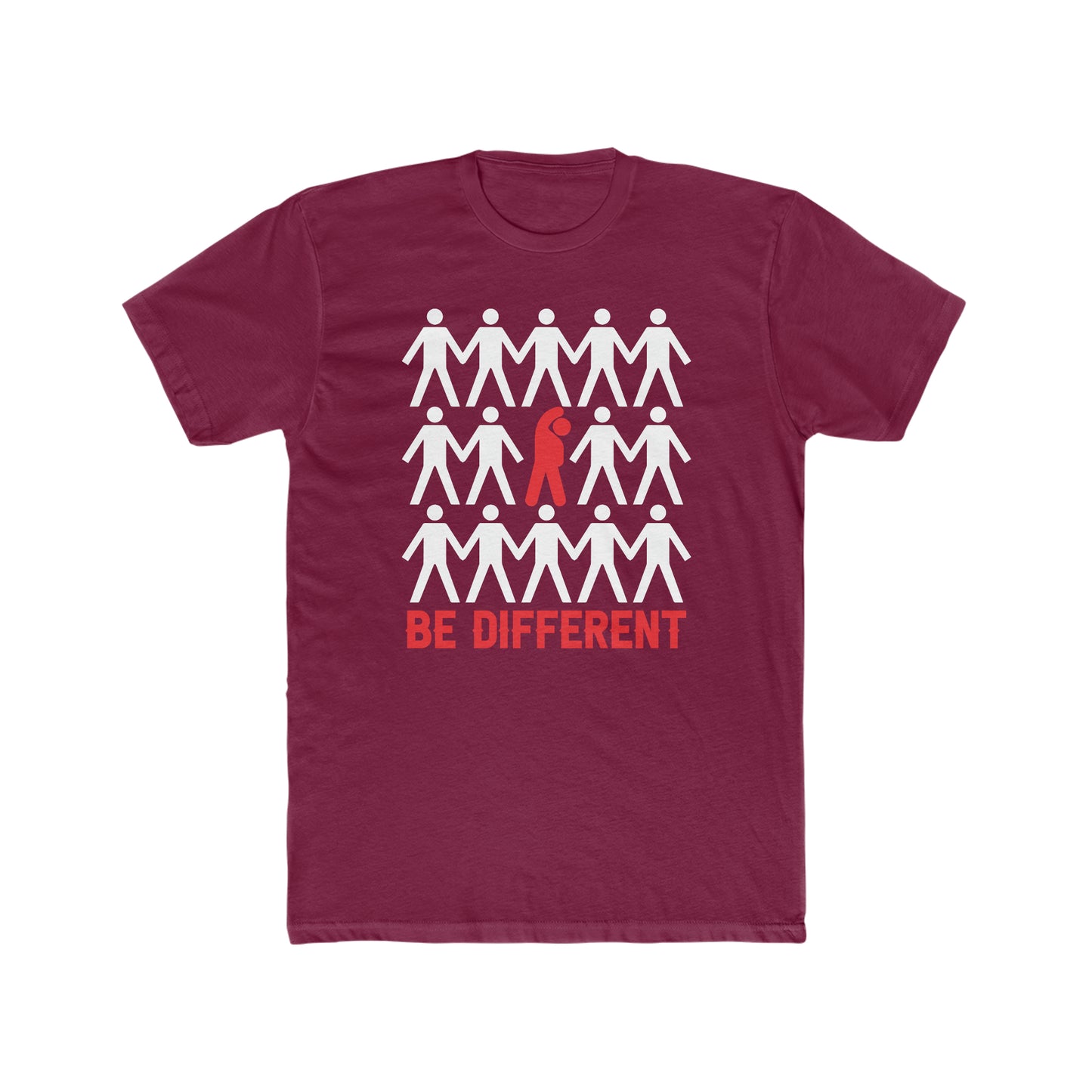 Be Different - Men's Cotton Crew Tee