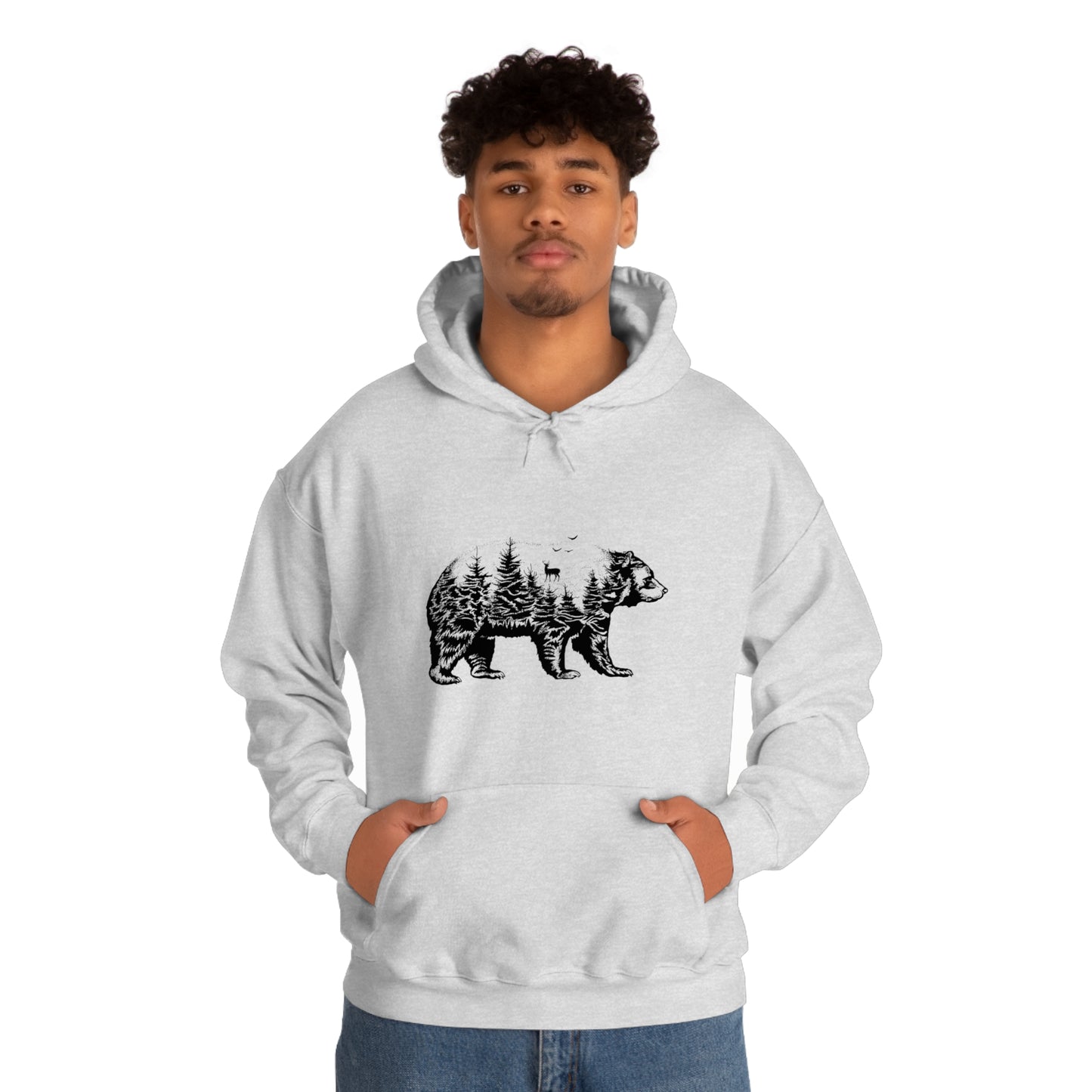 Bear Graphic - Unisex Hooded Sweatshirt