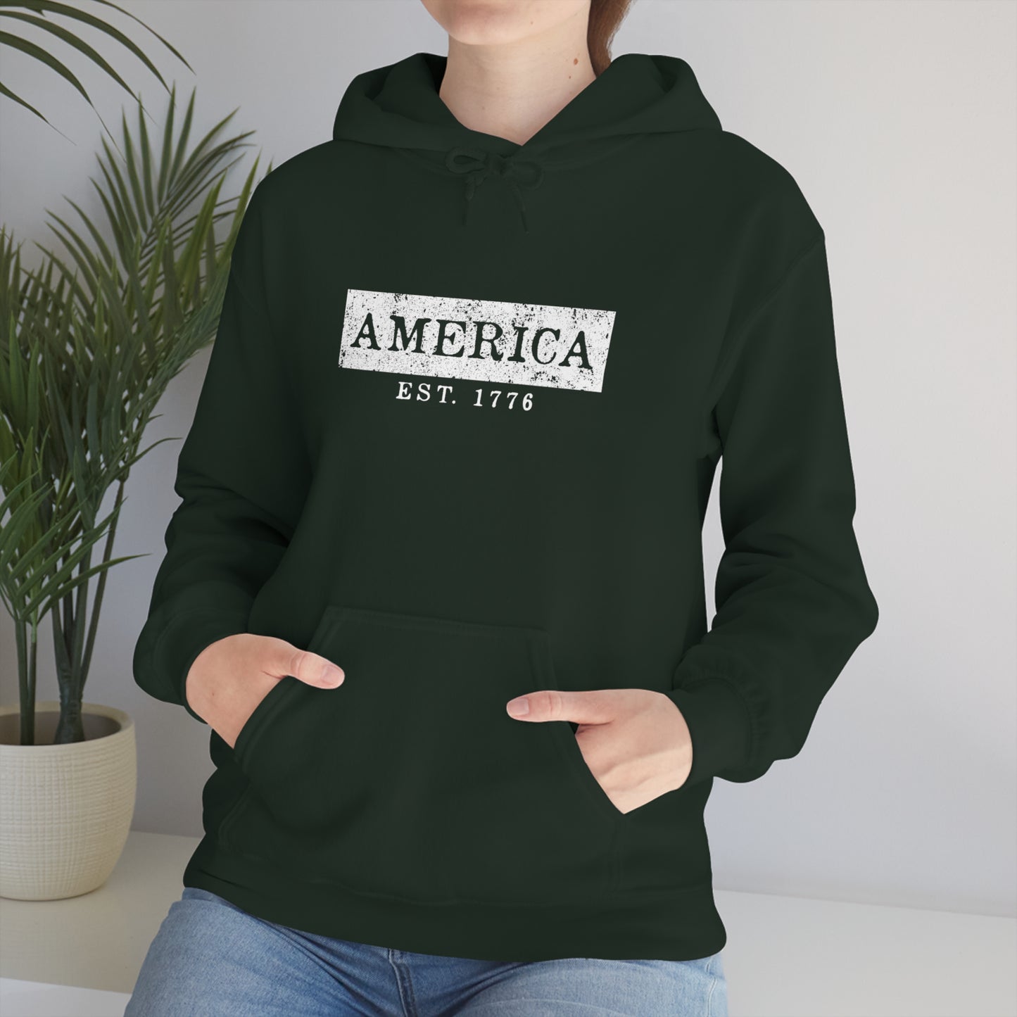 America EST 1776 - Unisex Hooded Sweatshirt