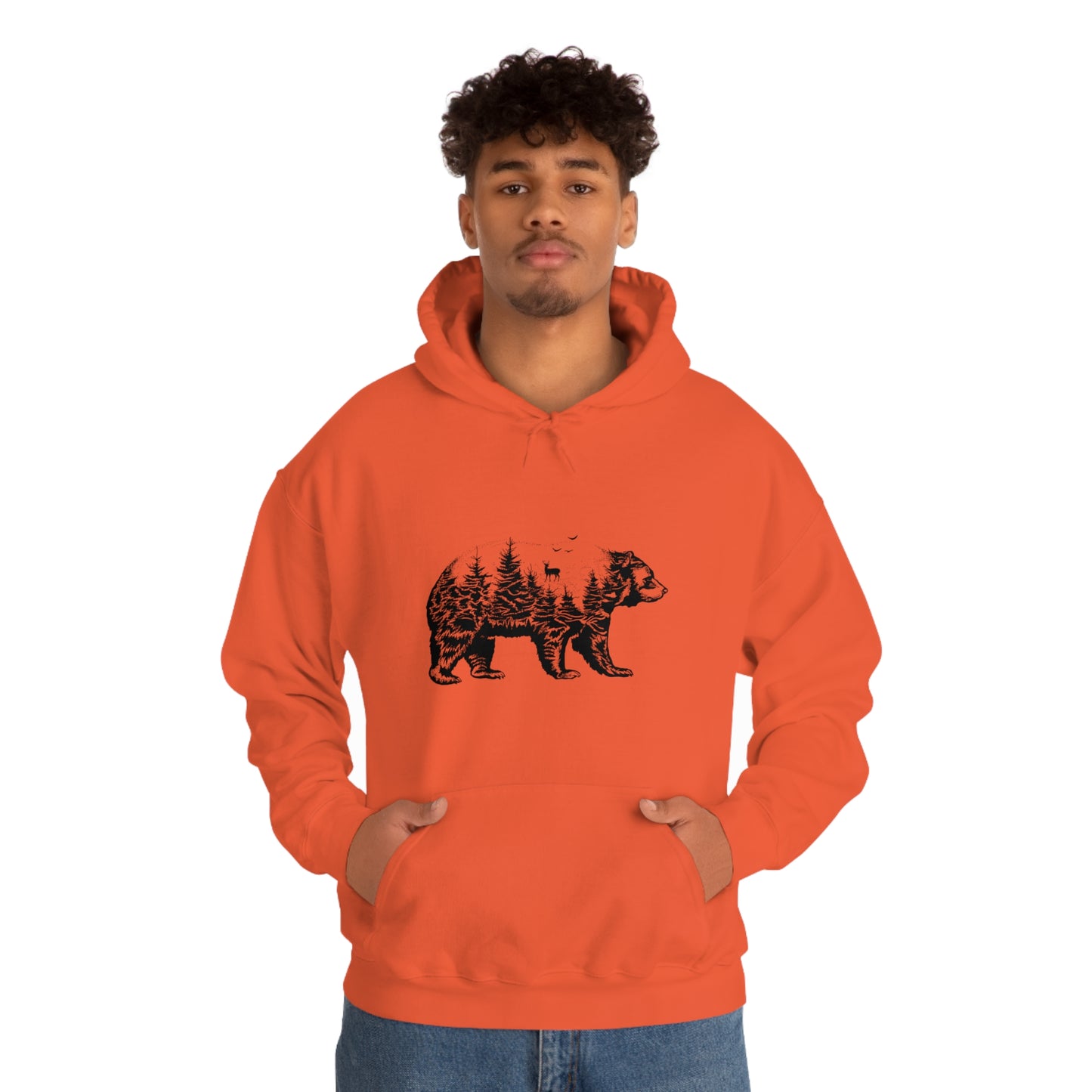 Bear Graphic - Unisex Hooded Sweatshirt