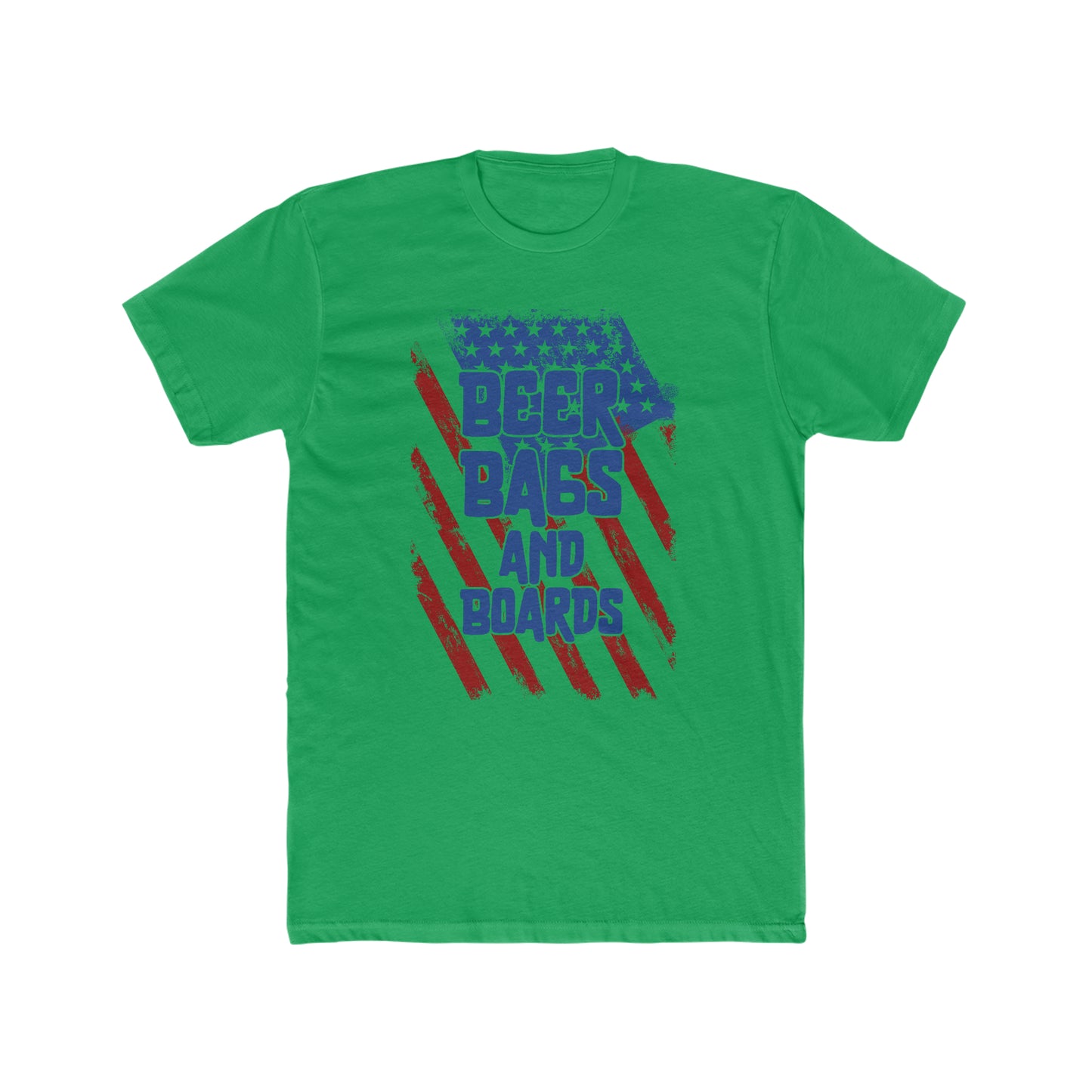 Beer Bags and Boards...Men's Cotton Crew T-Shirt