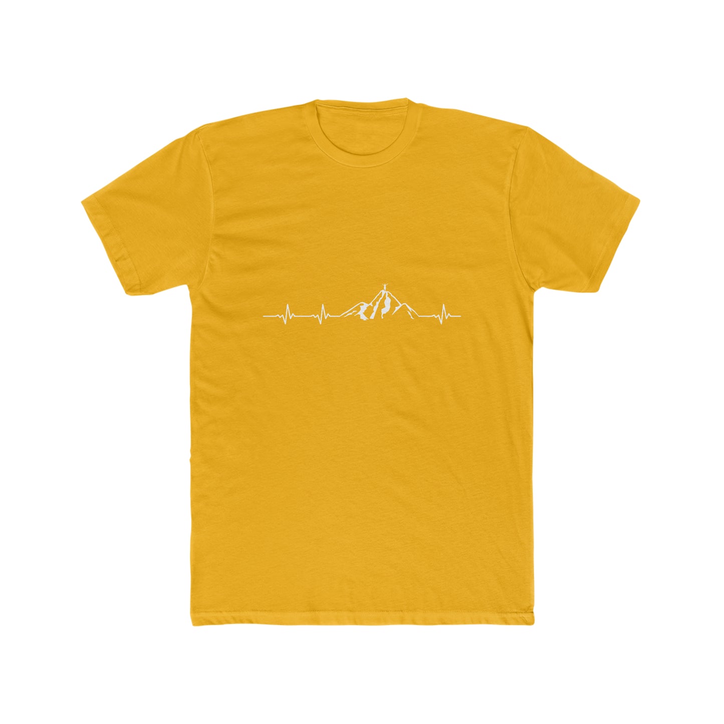 Mountain Heartbeat - Men's Cotton Crew Tee
