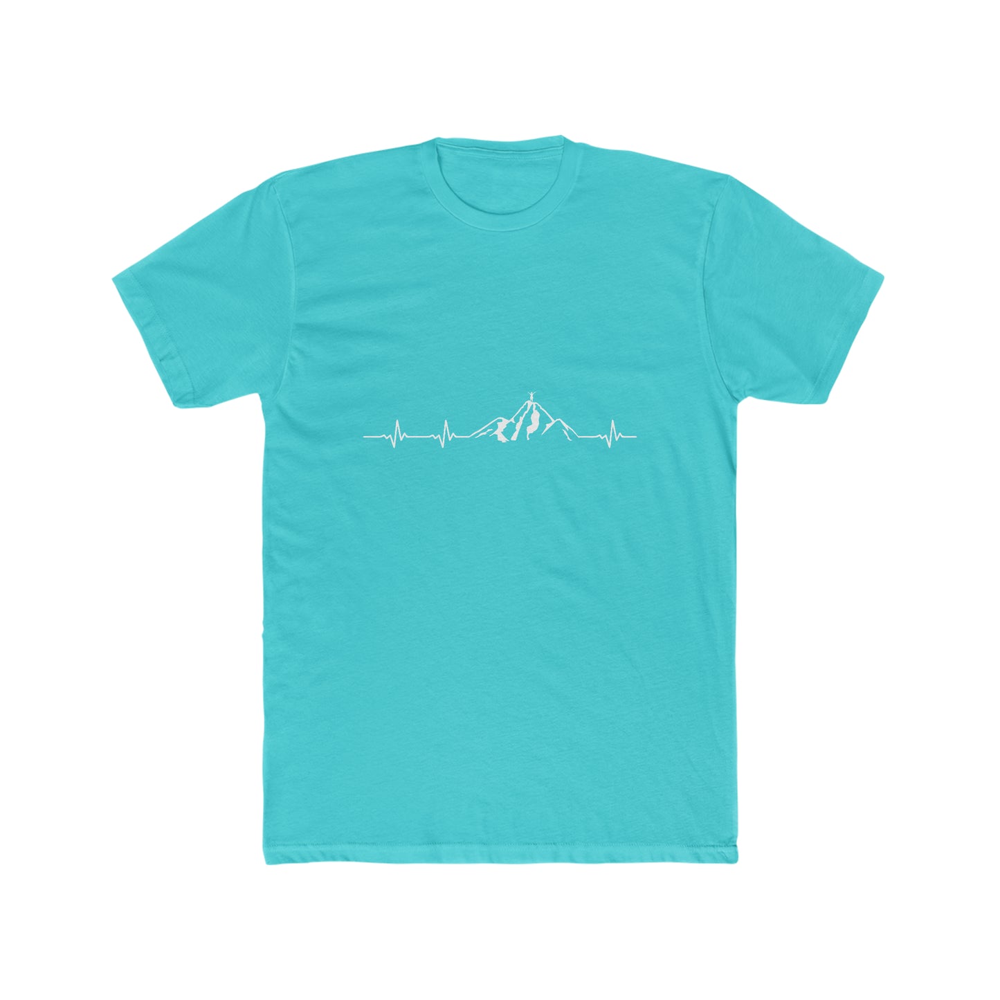 Mountain Heartbeat - Men's Cotton Crew Tee
