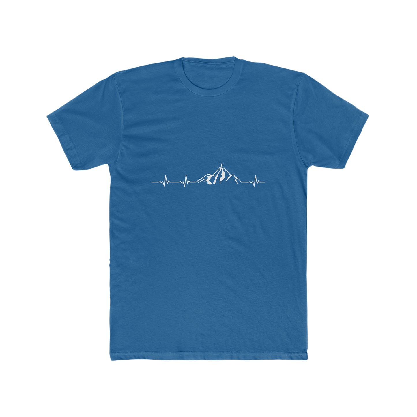 Mountain Heartbeat - Men's Cotton Crew Tee