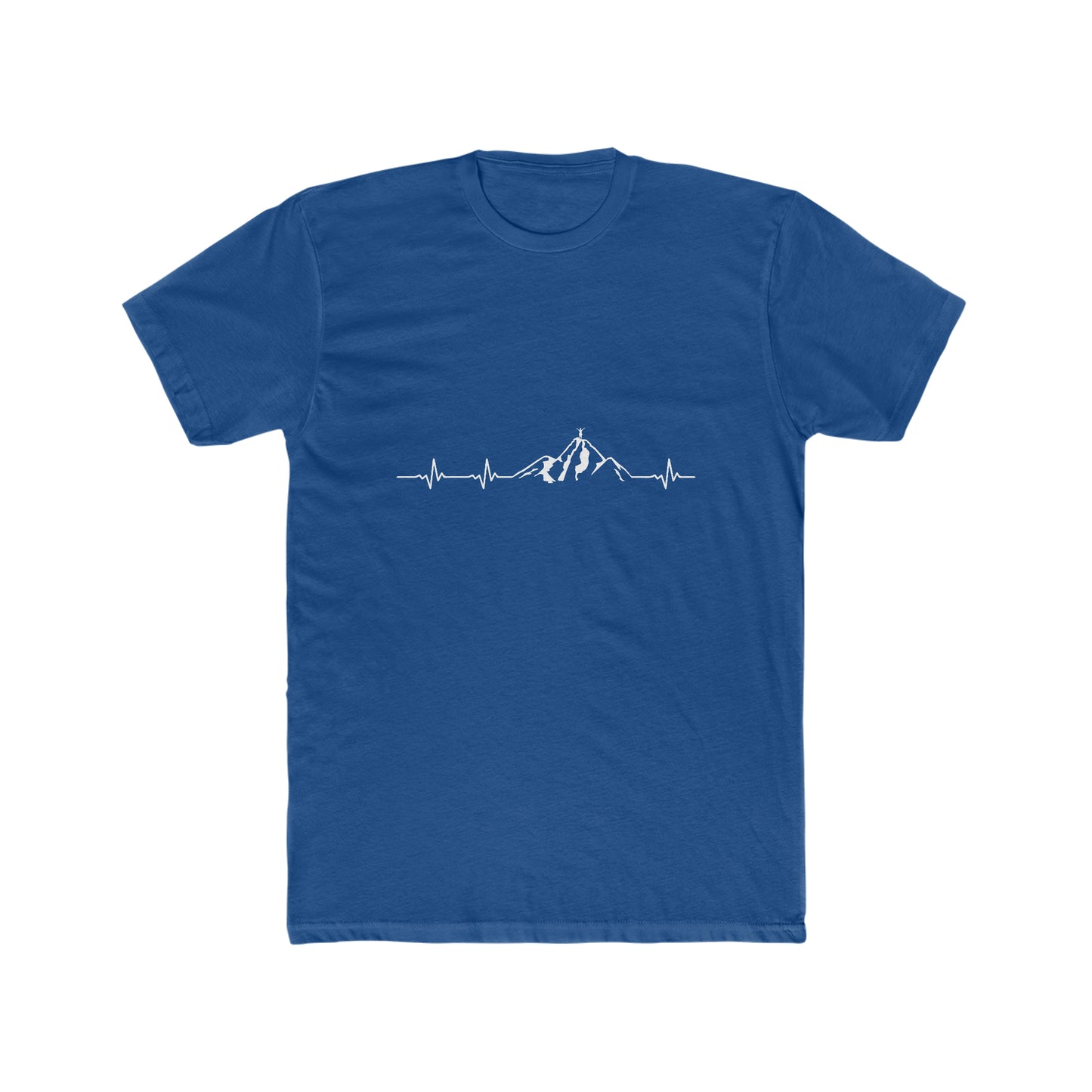 Mountain Heartbeat - Men's Cotton Crew Tee