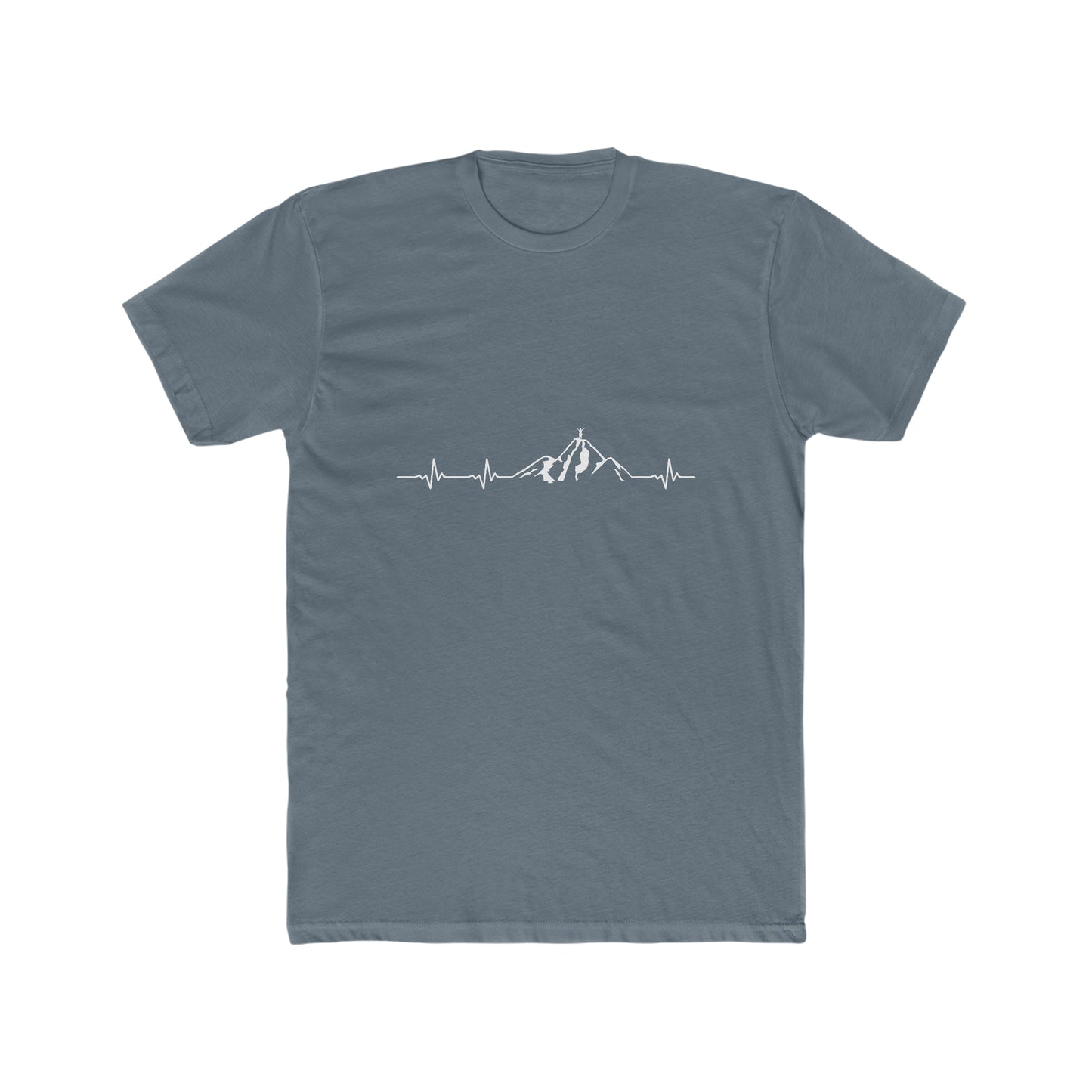Mountain Heartbeat - Men's Cotton Crew Tee