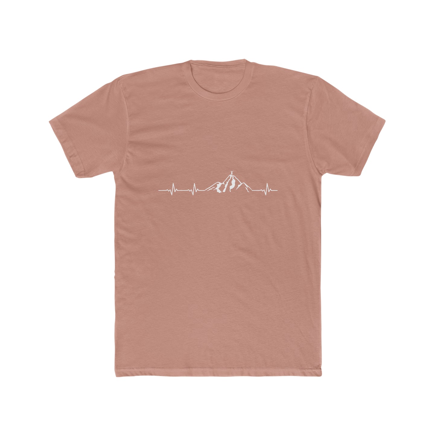 Mountain Heartbeat - Men's Cotton Crew Tee