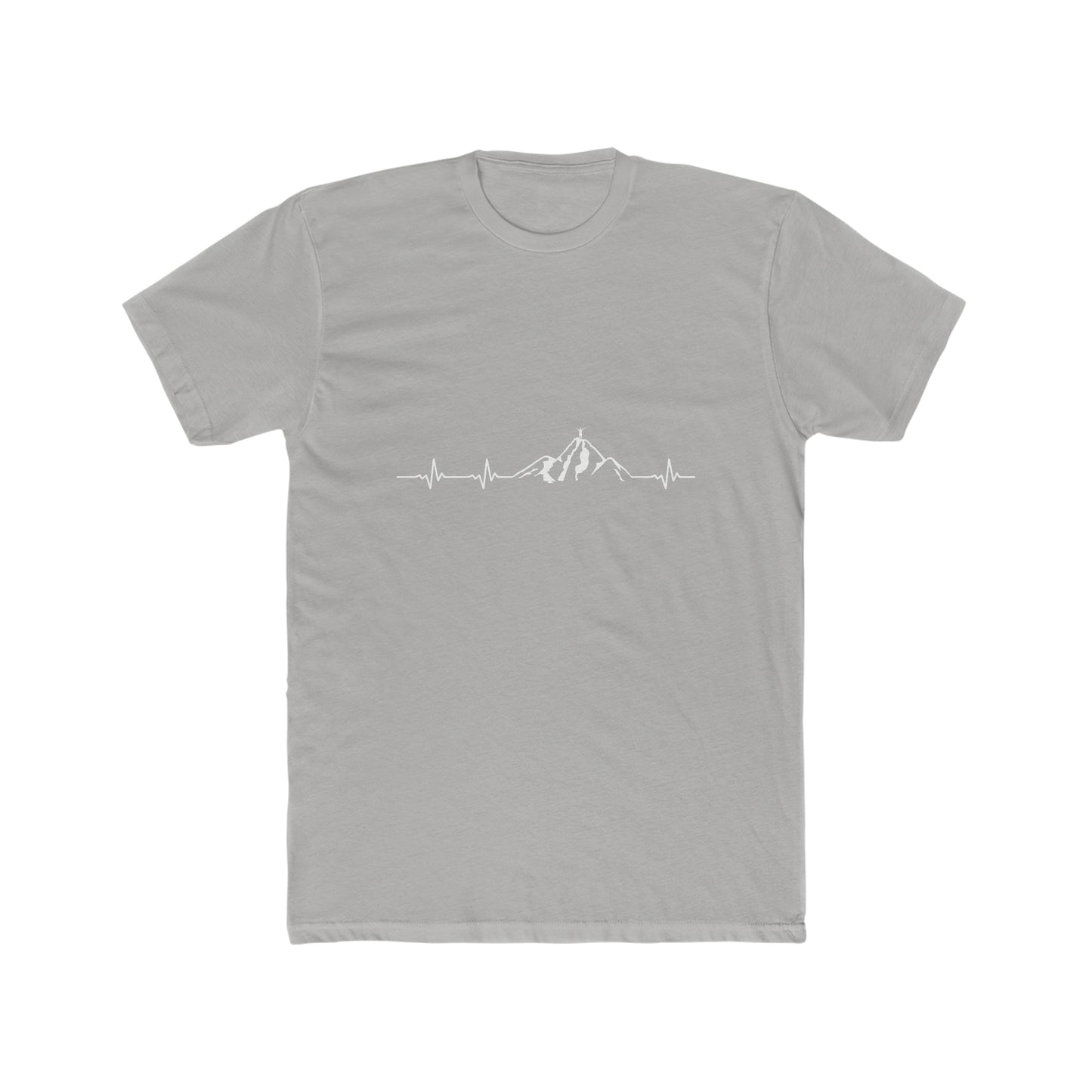 Mountain Heartbeat - Men's Cotton Crew Tee