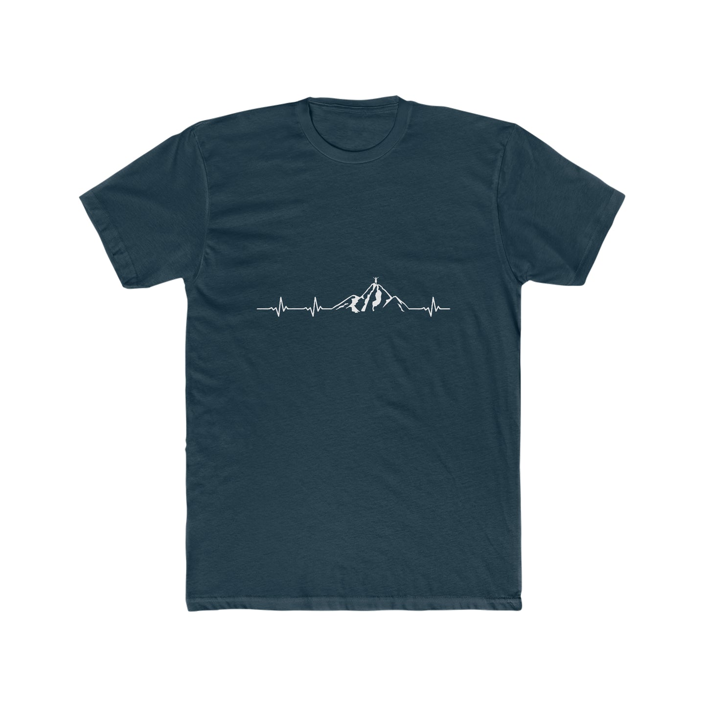 Mountain Heartbeat - Men's Cotton Crew Tee