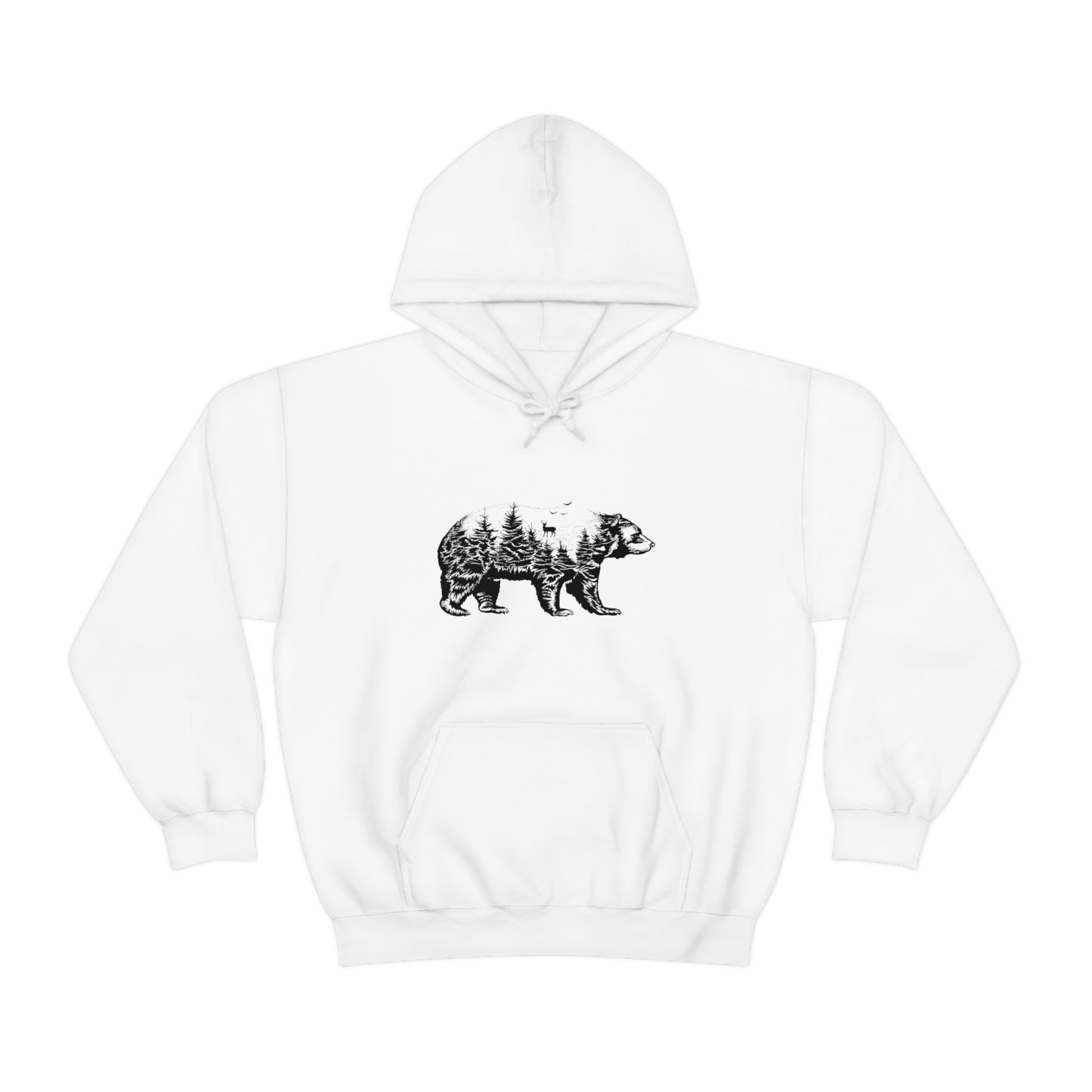 Bear Graphic - Unisex Hooded Sweatshirt