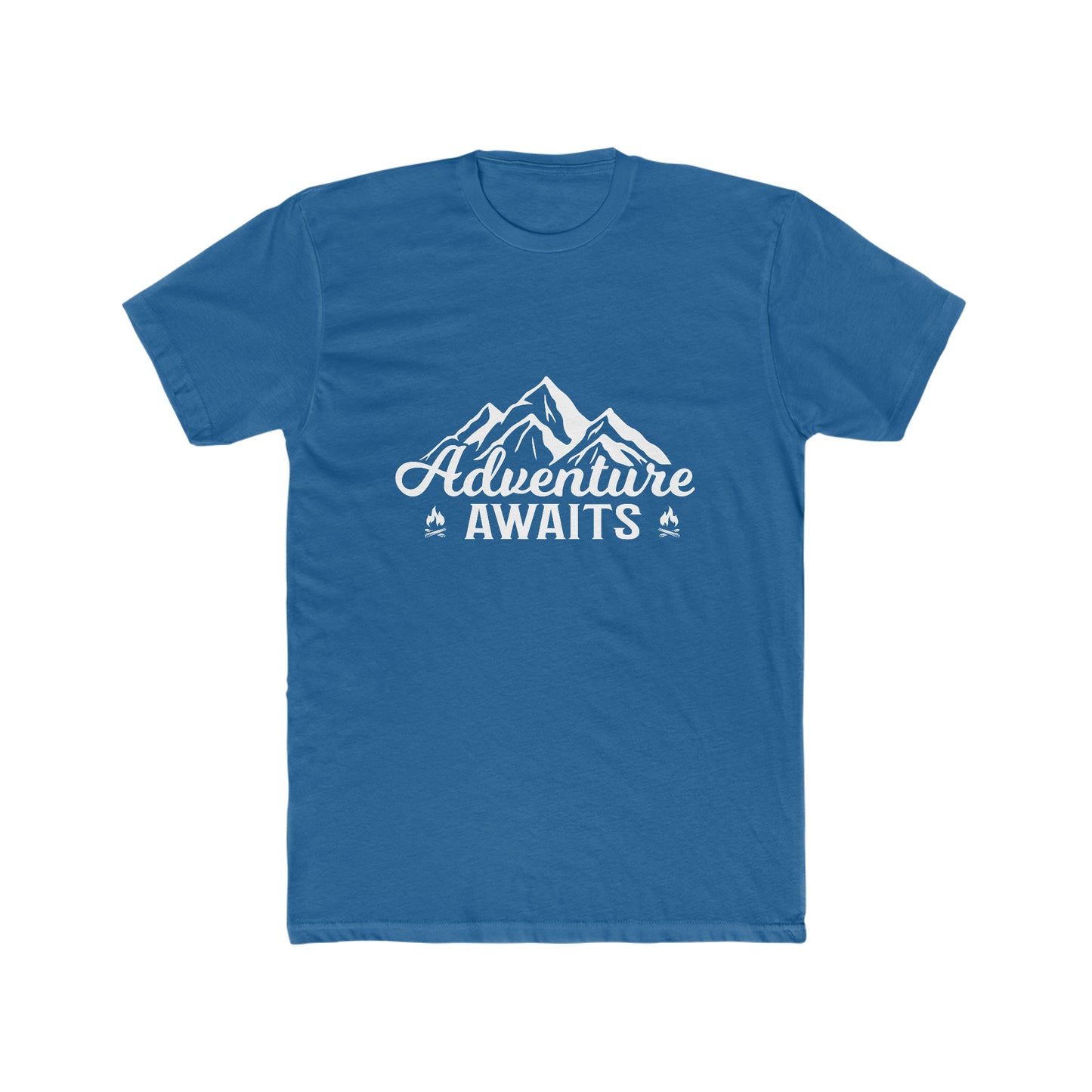 Adventure Awaits - Men's Cotton Crew Tee