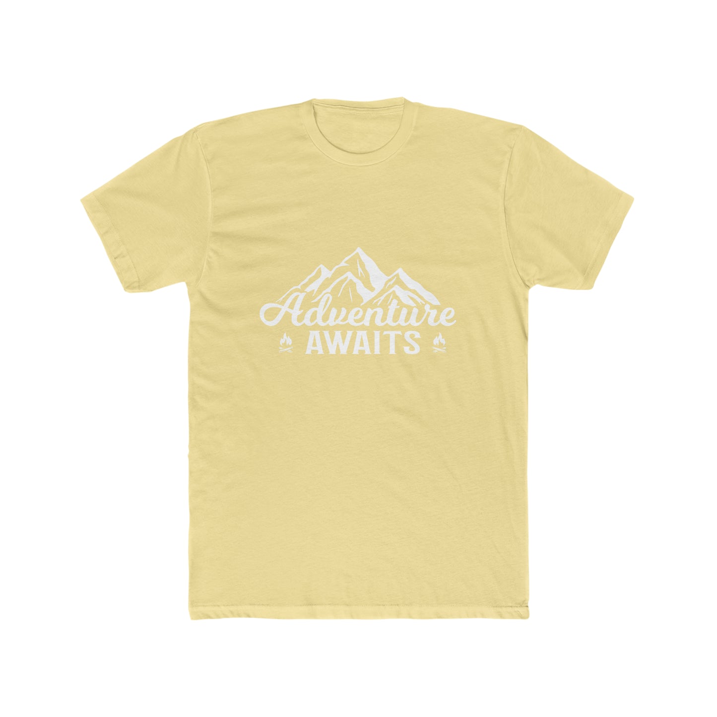 Adventure Awaits - Men's Cotton Crew Tee