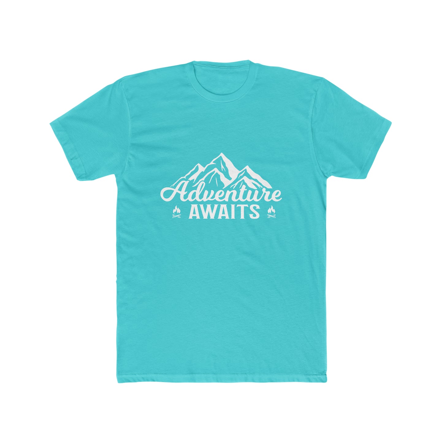Adventure Awaits - Men's Cotton Crew Tee