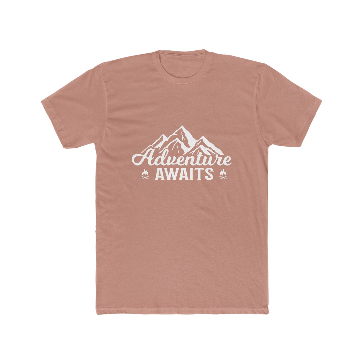 Adventure Awaits - Men's Cotton Crew Tee