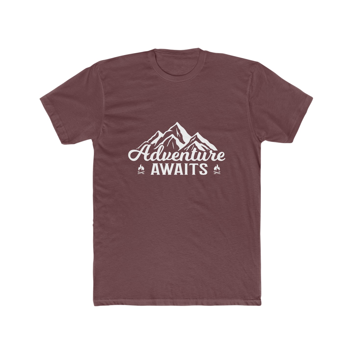 Adventure Awaits - Men's Cotton Crew Tee
