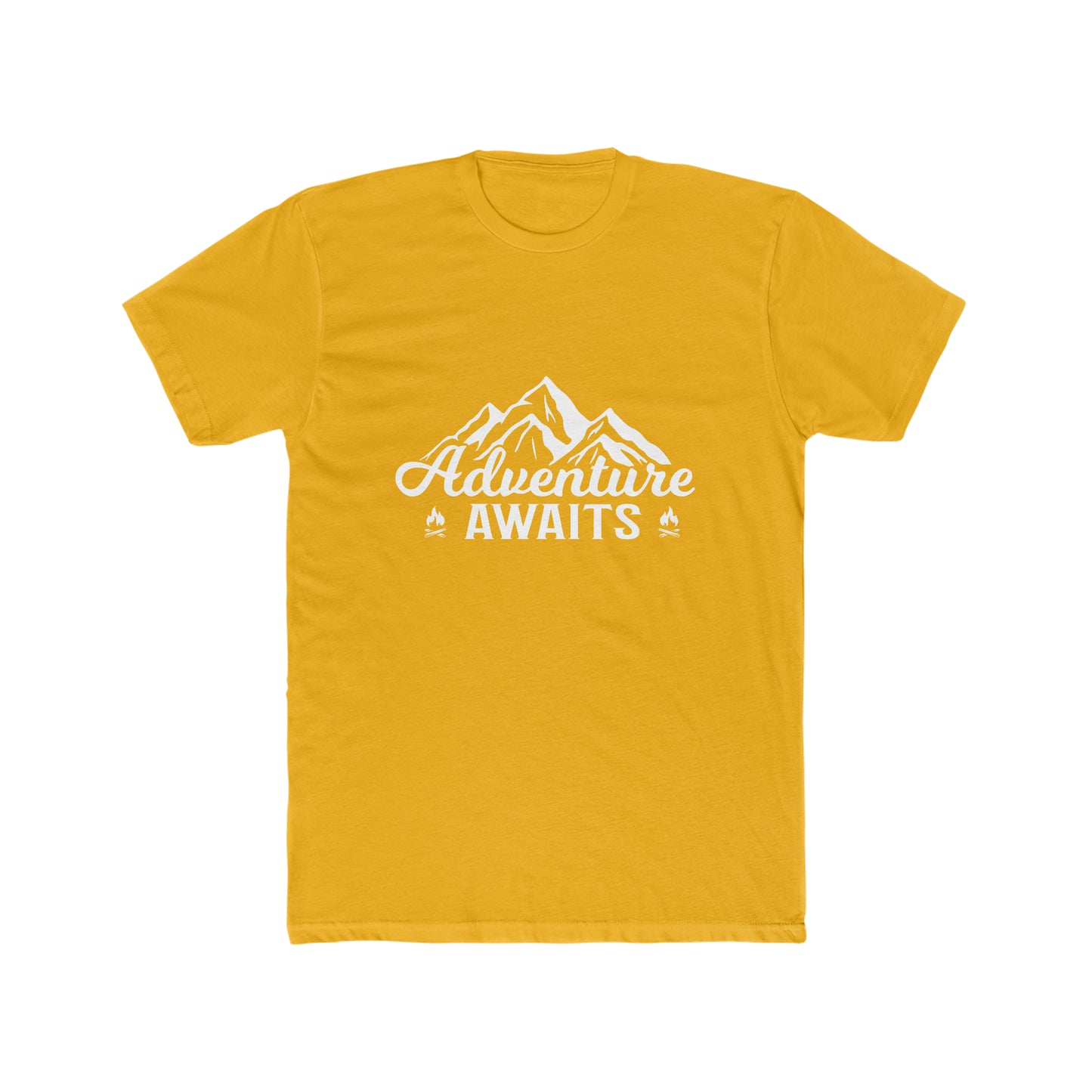 Adventure Awaits - Men's Cotton Crew Tee