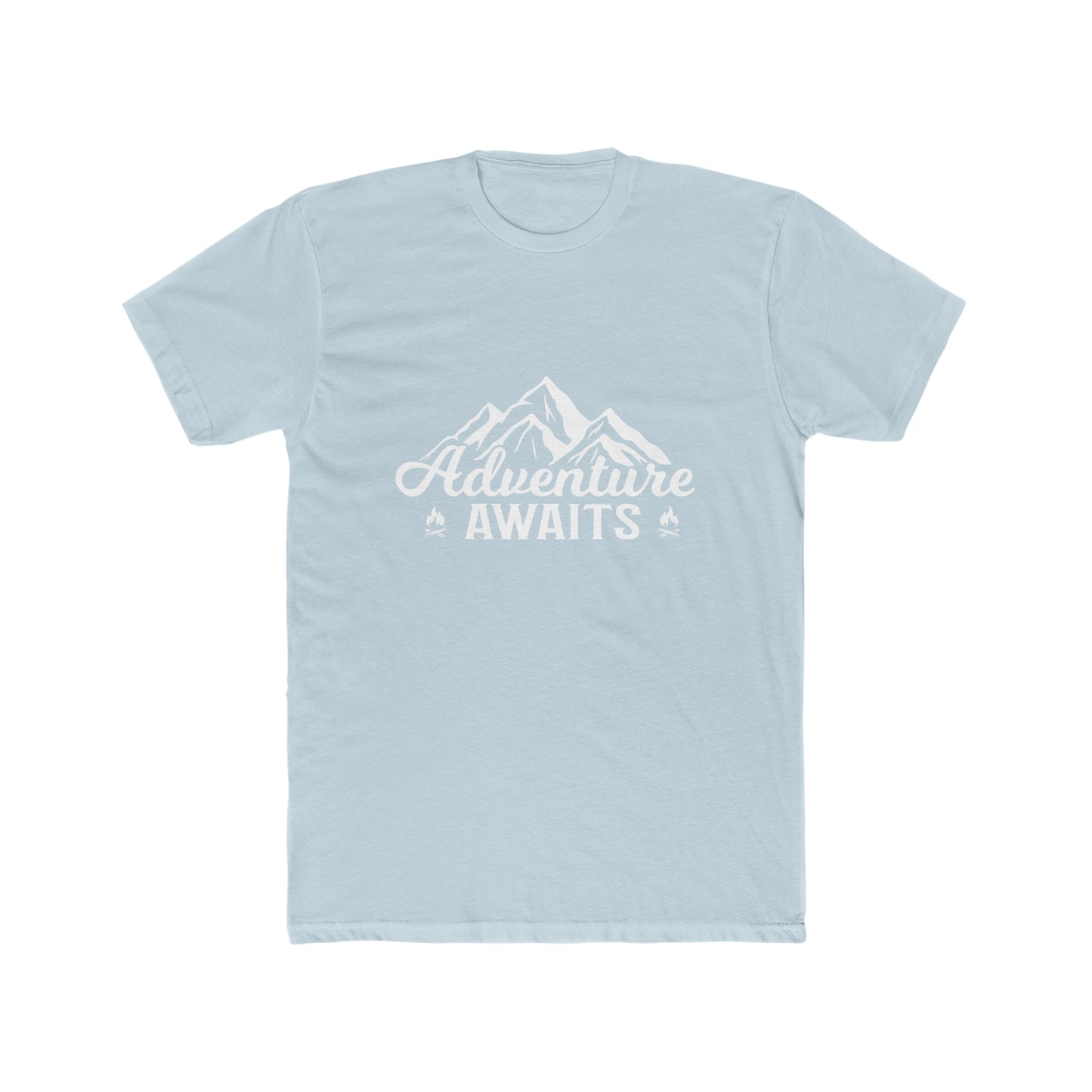 Adventure Awaits - Men's Cotton Crew Tee