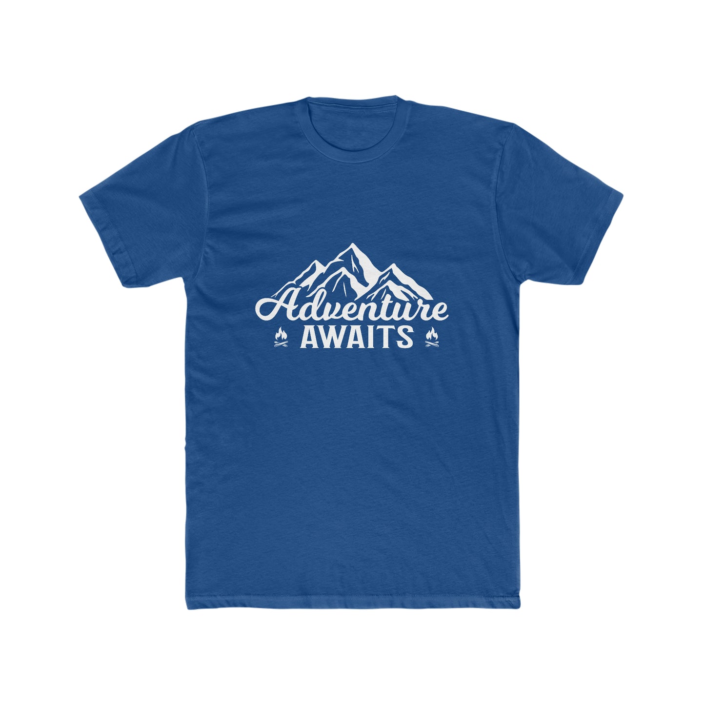Adventure Awaits - Men's Cotton Crew Tee