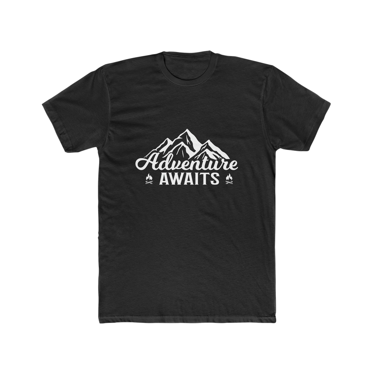 Adventure Awaits - Men's Cotton Crew Tee