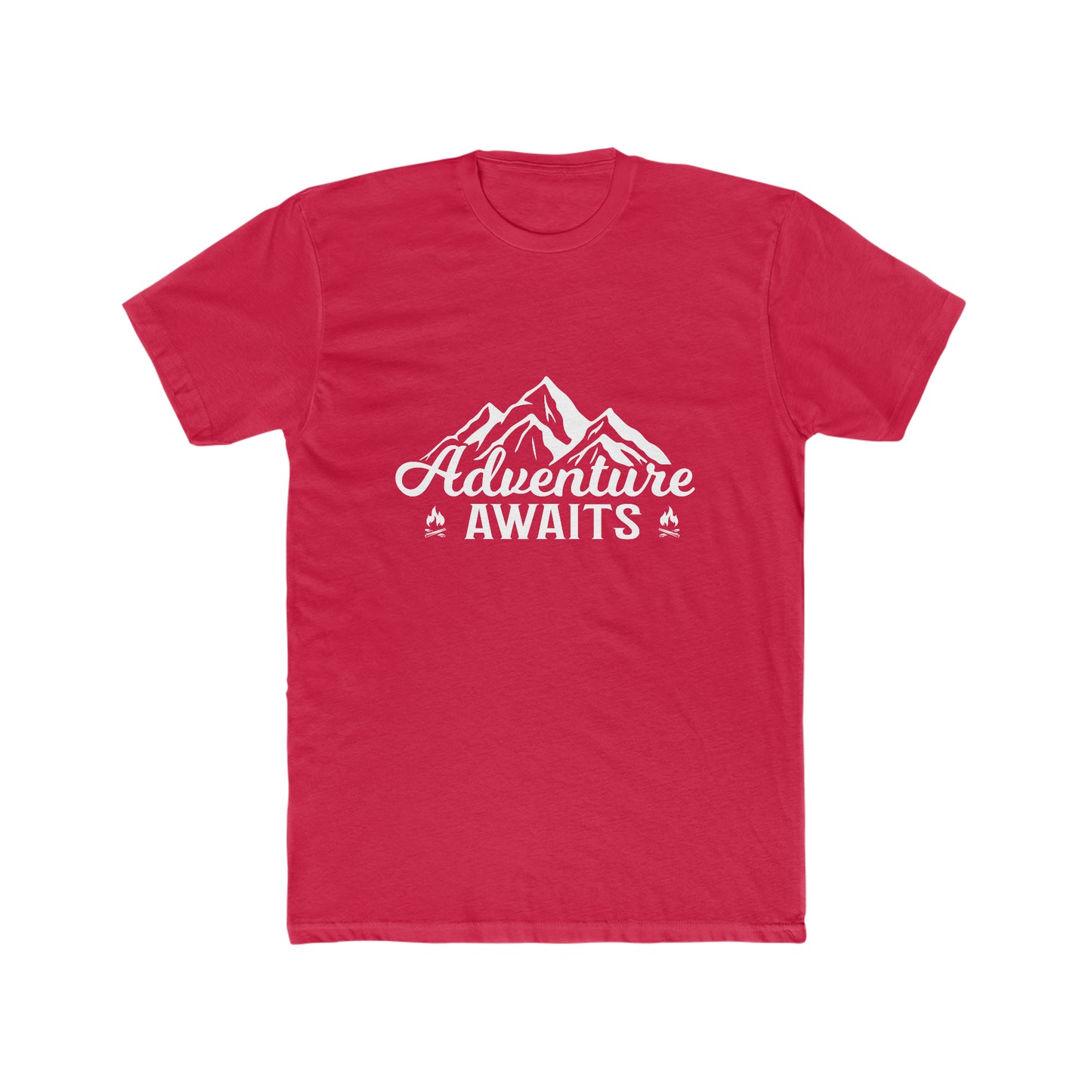 Adventure Awaits - Men's Cotton Crew Tee